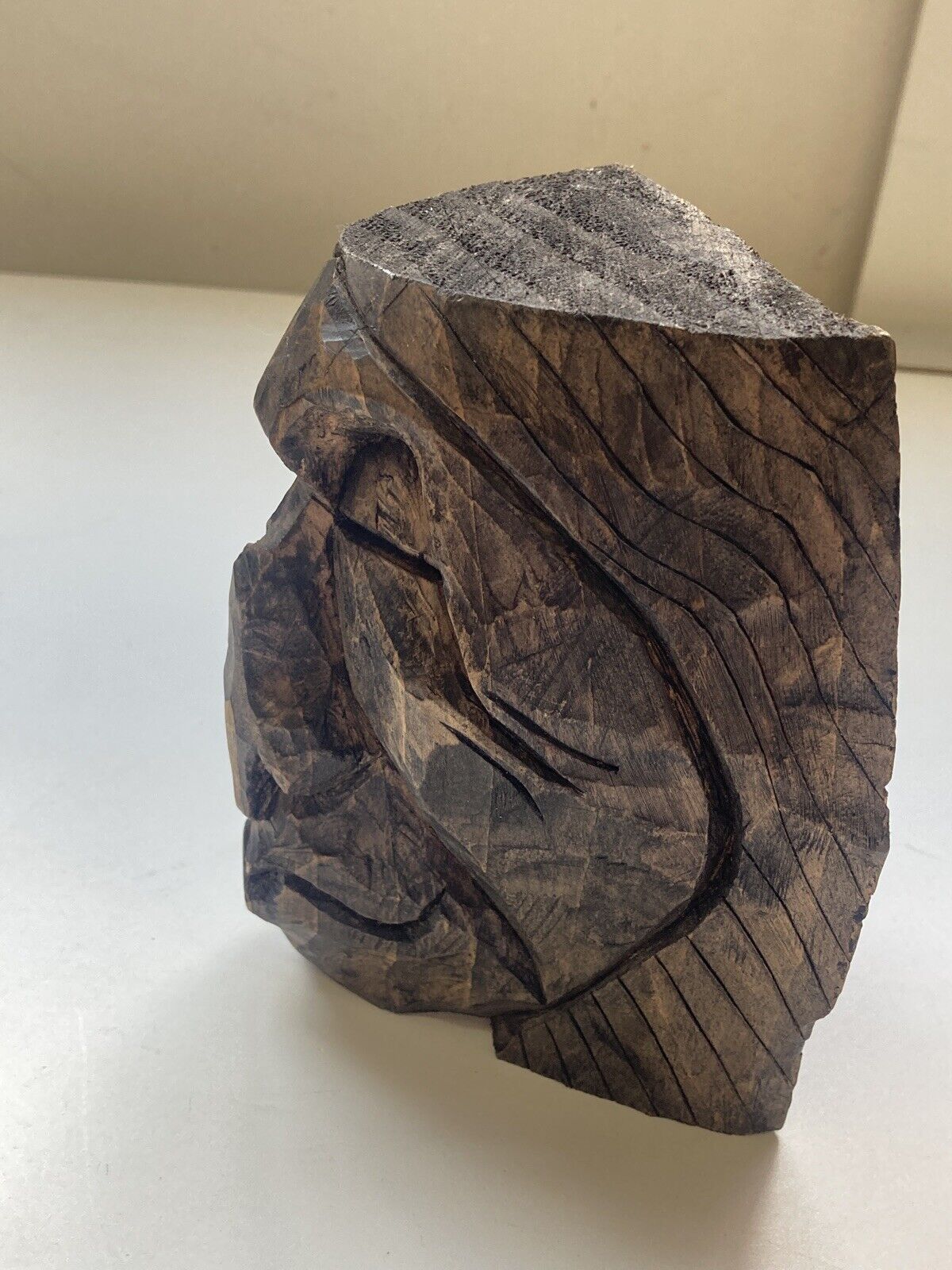 First Nations Native Chief Wood Carving