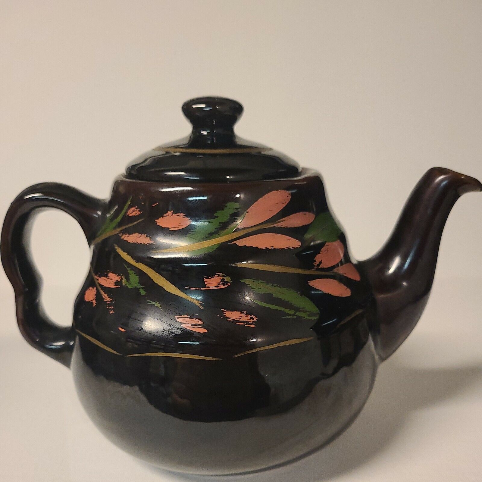 Hand Painted Floral Teapot - Vintage Royal Canadian Art Pottery
