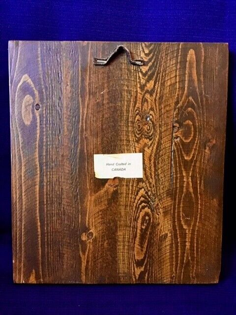 5 Vintage Native Canadian Indian First Nations Wood Mounted Portrait Prints