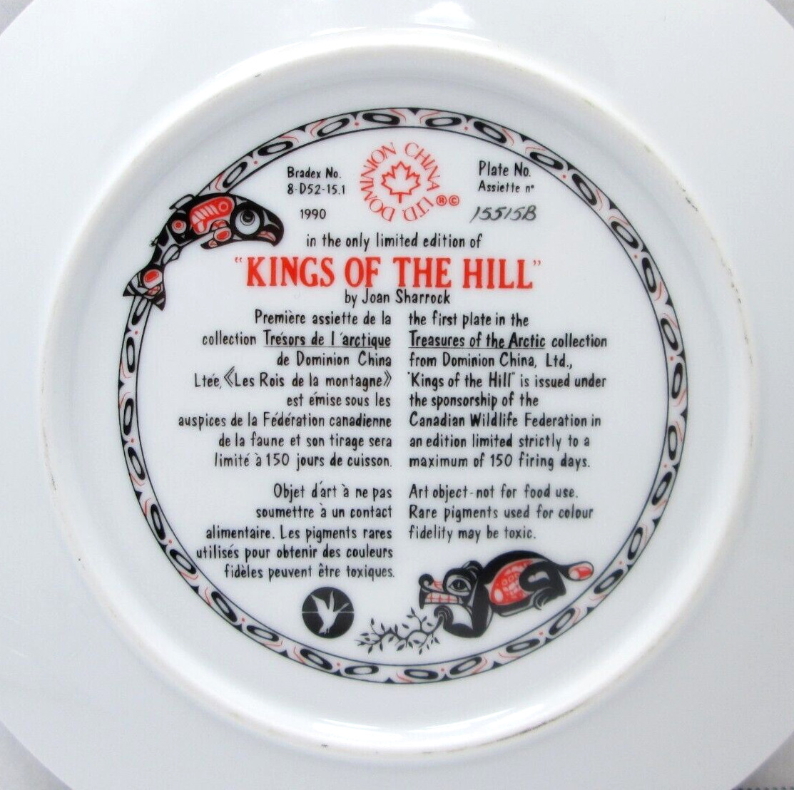 Arctic Collector Plate - Vintage Treasures & Stand