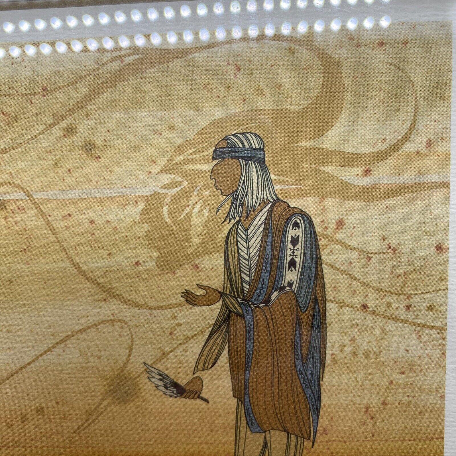 Signed Framed Canadian Indigenous Art: Toyan Mani Enlightenment