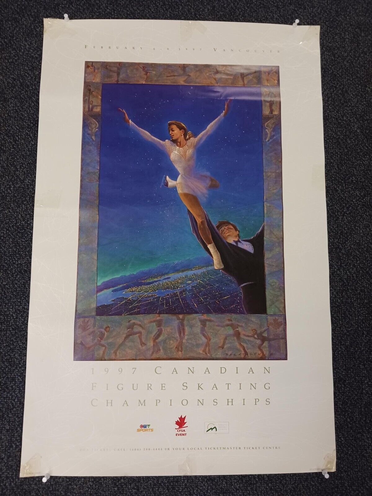 1997 Canadian Figure Skating Championships Vintage Poster