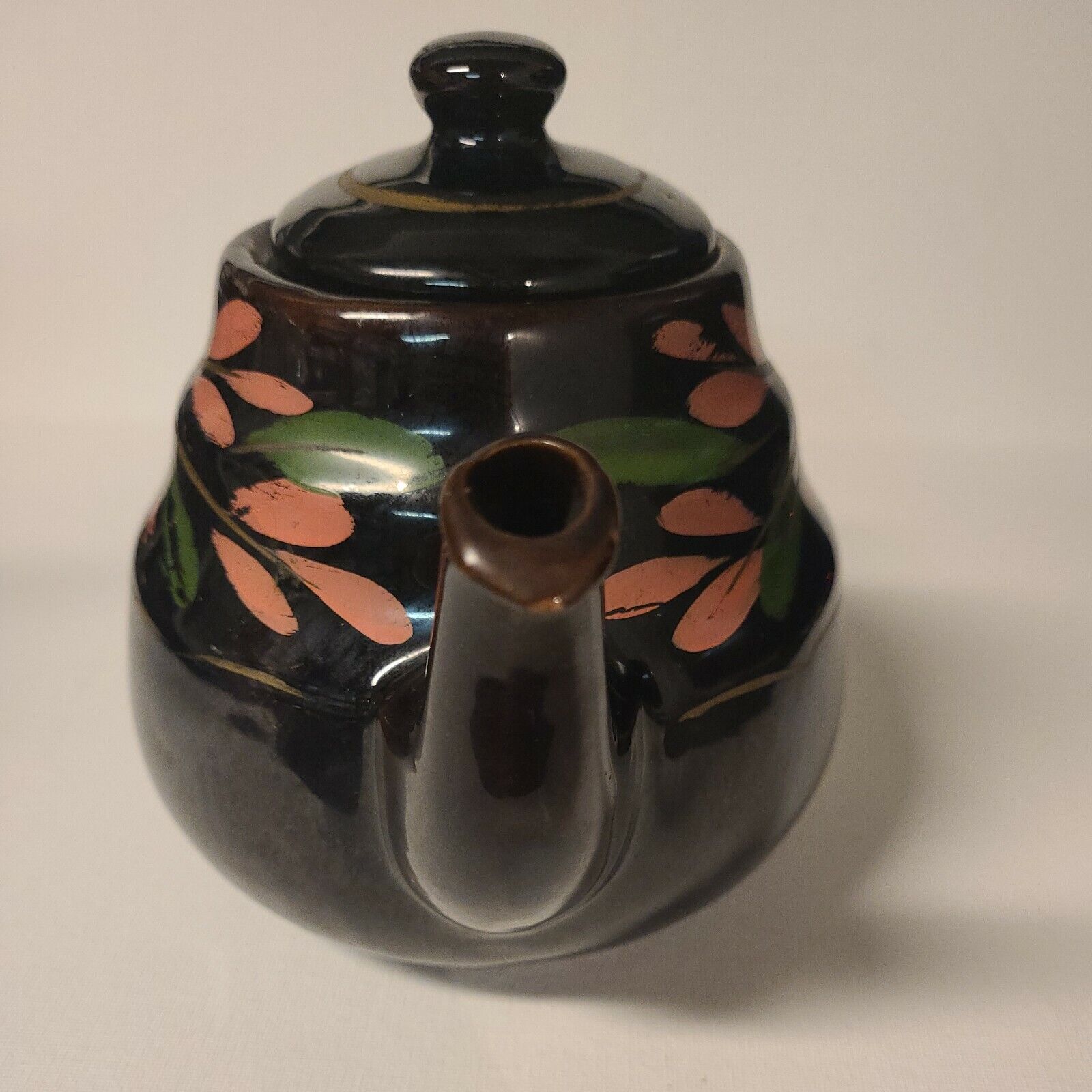 Hand Painted Floral Teapot - Vintage Royal Canadian Art Pottery