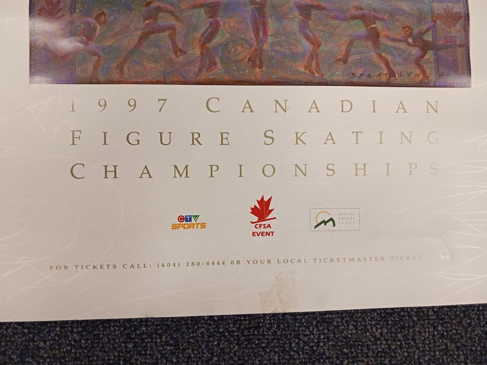 1997 Canadian Figure Skating Championships Vintage Poster
