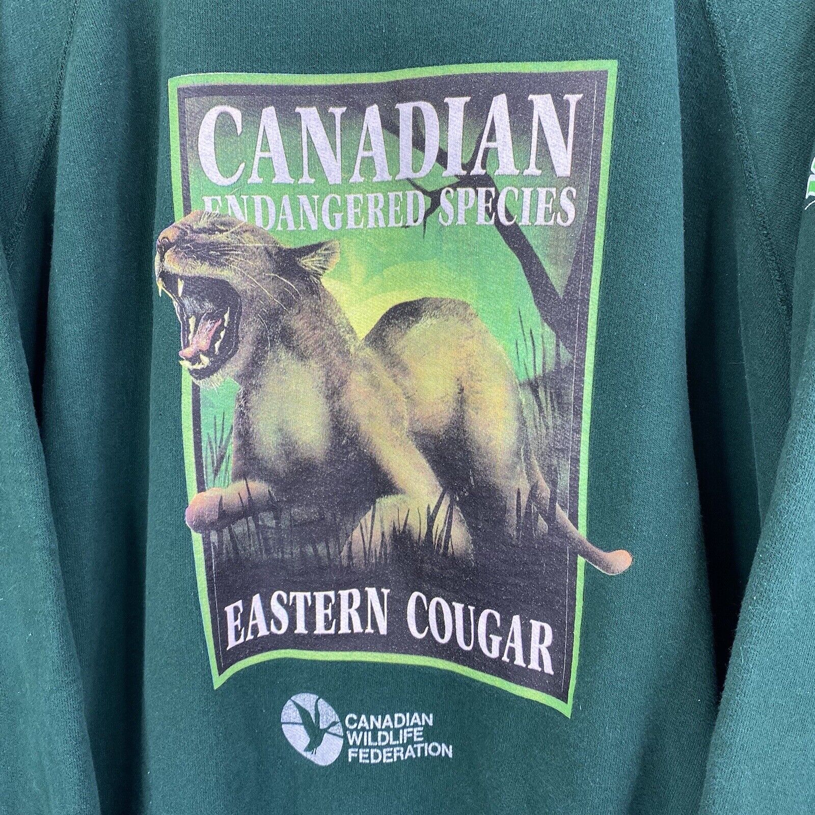 Vintage Canadian Eastern Cougar Sweatshirt 90s - Large