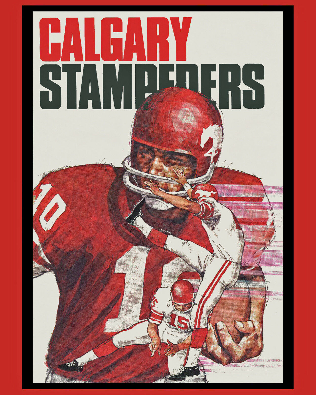 Calgary Stampeders Vintage 8x10 Wall Art