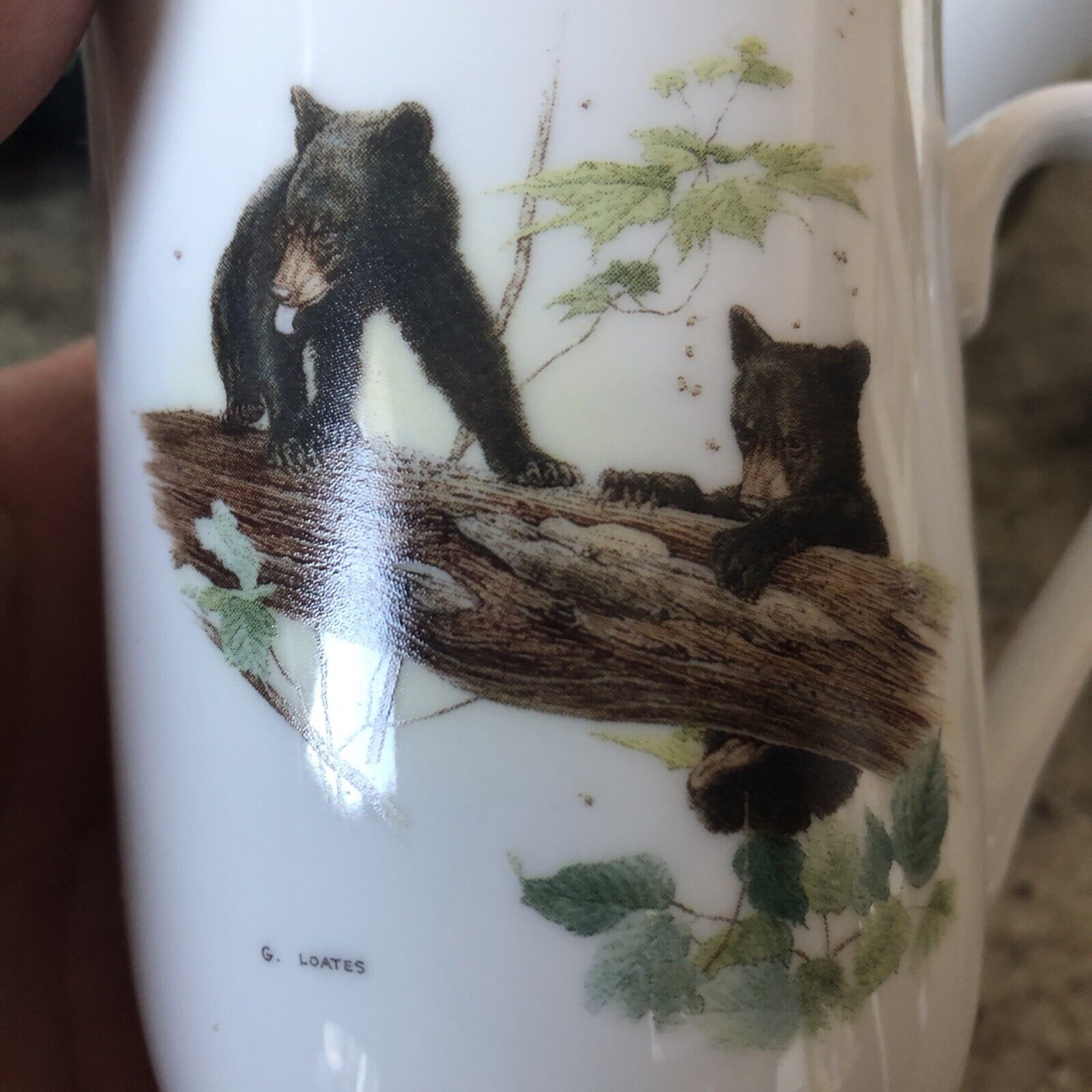 Glen Loates Wildlife 4 Tea Cups Vintage Collection