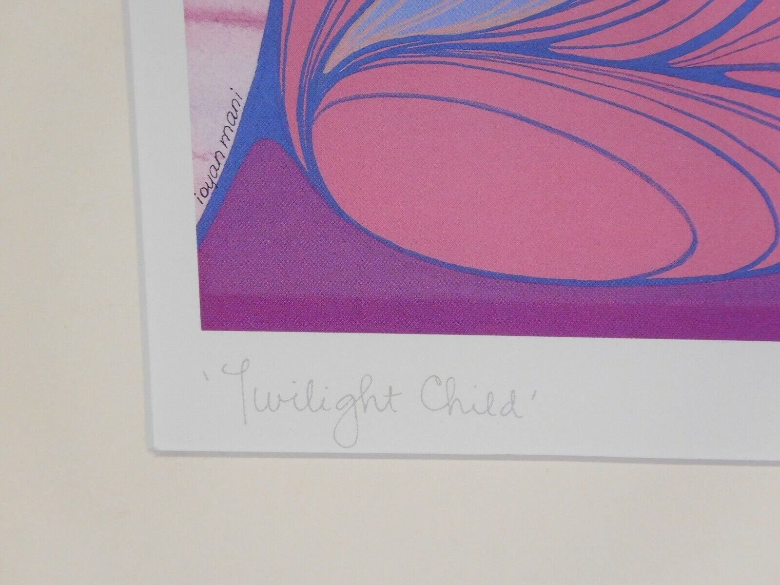 Vintage Canadian Art Card "Twilight Child" Maxine Noel