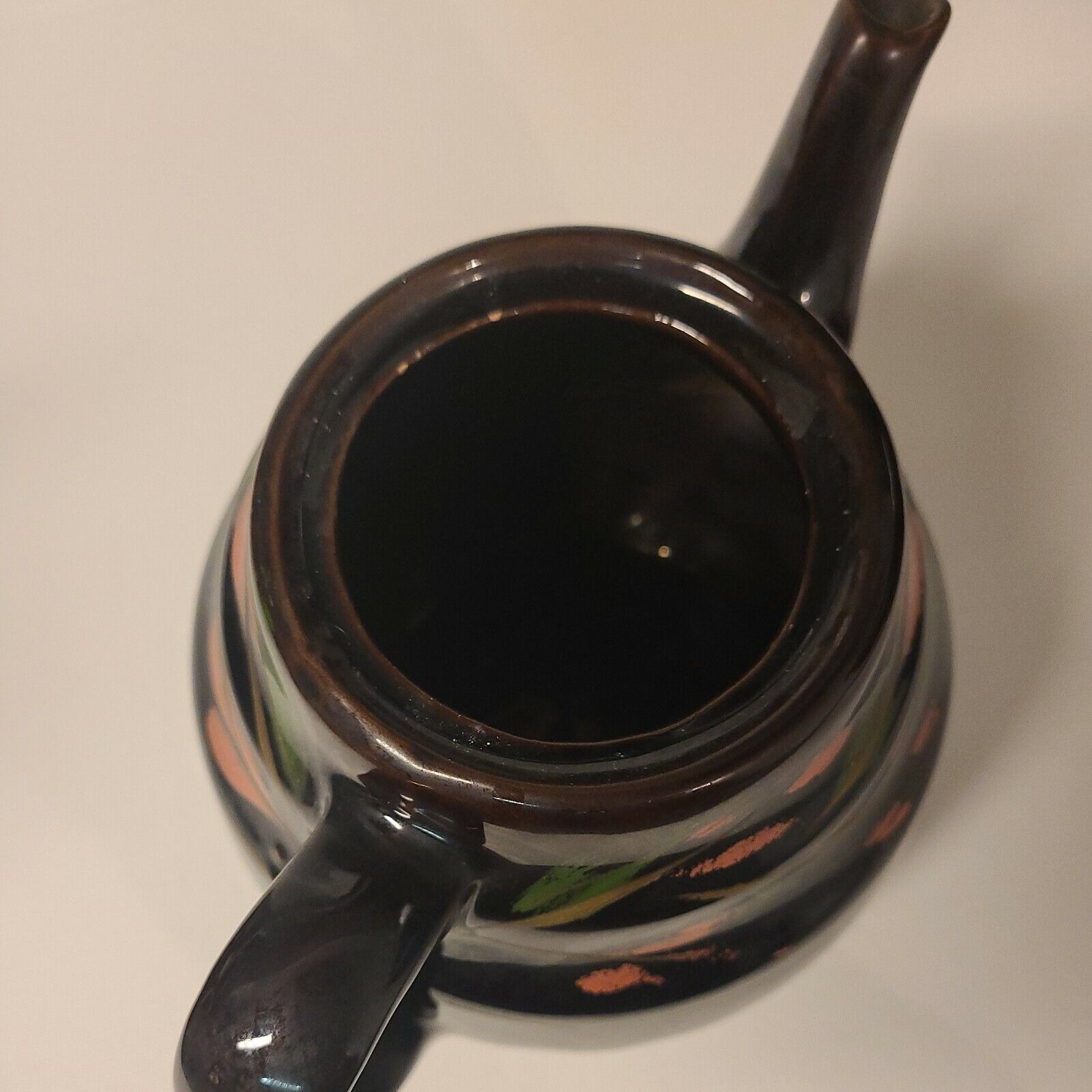 Hand Painted Floral Teapot - Vintage Royal Canadian Art Pottery