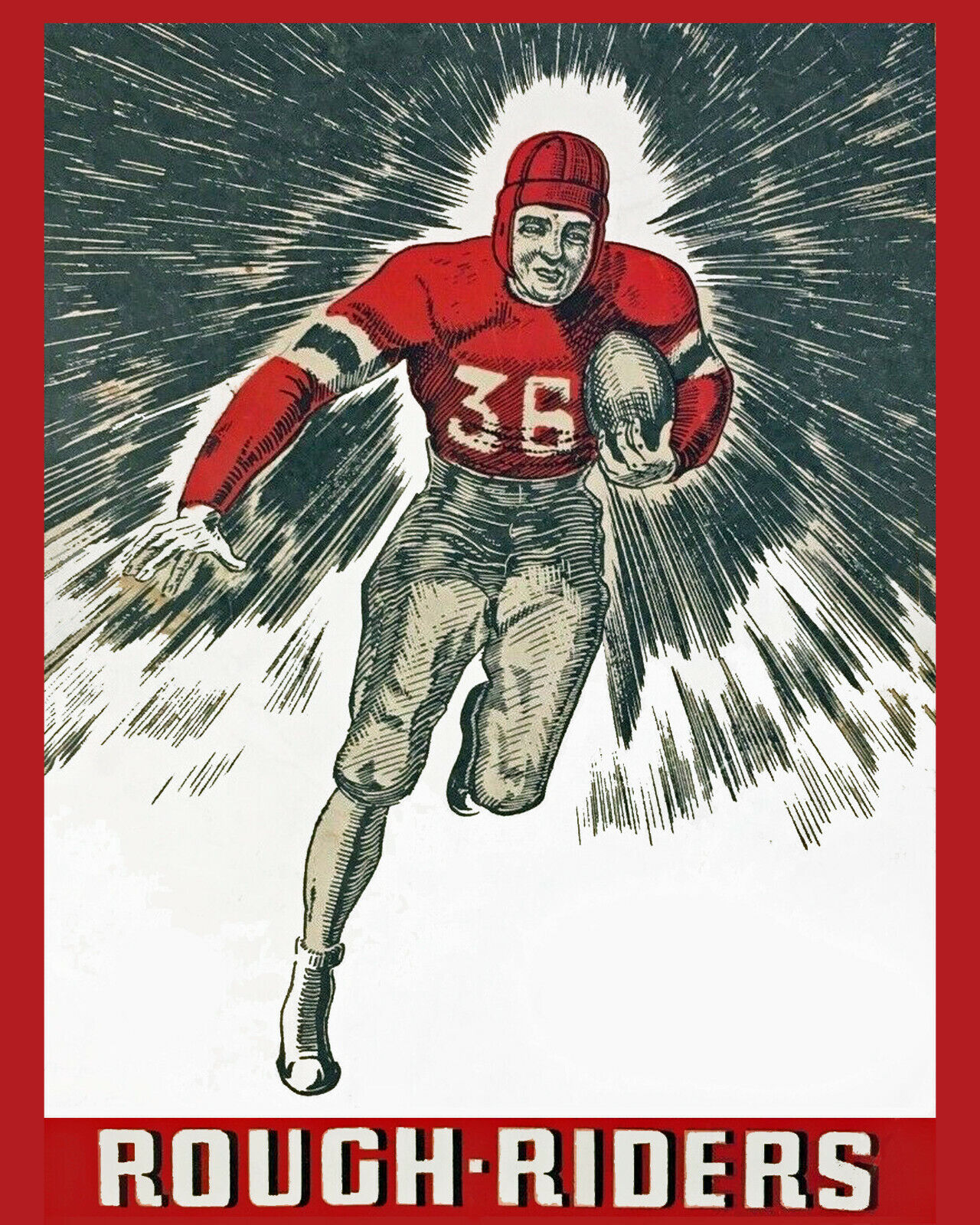 Vintage Ottawa Rough Riders Wall Art - 8x10 Team Photo