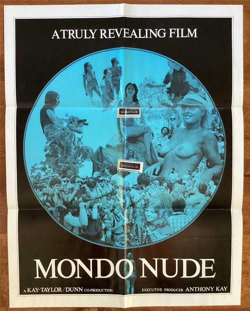 Vintage Canadian Niagara Falls Nude World Poster