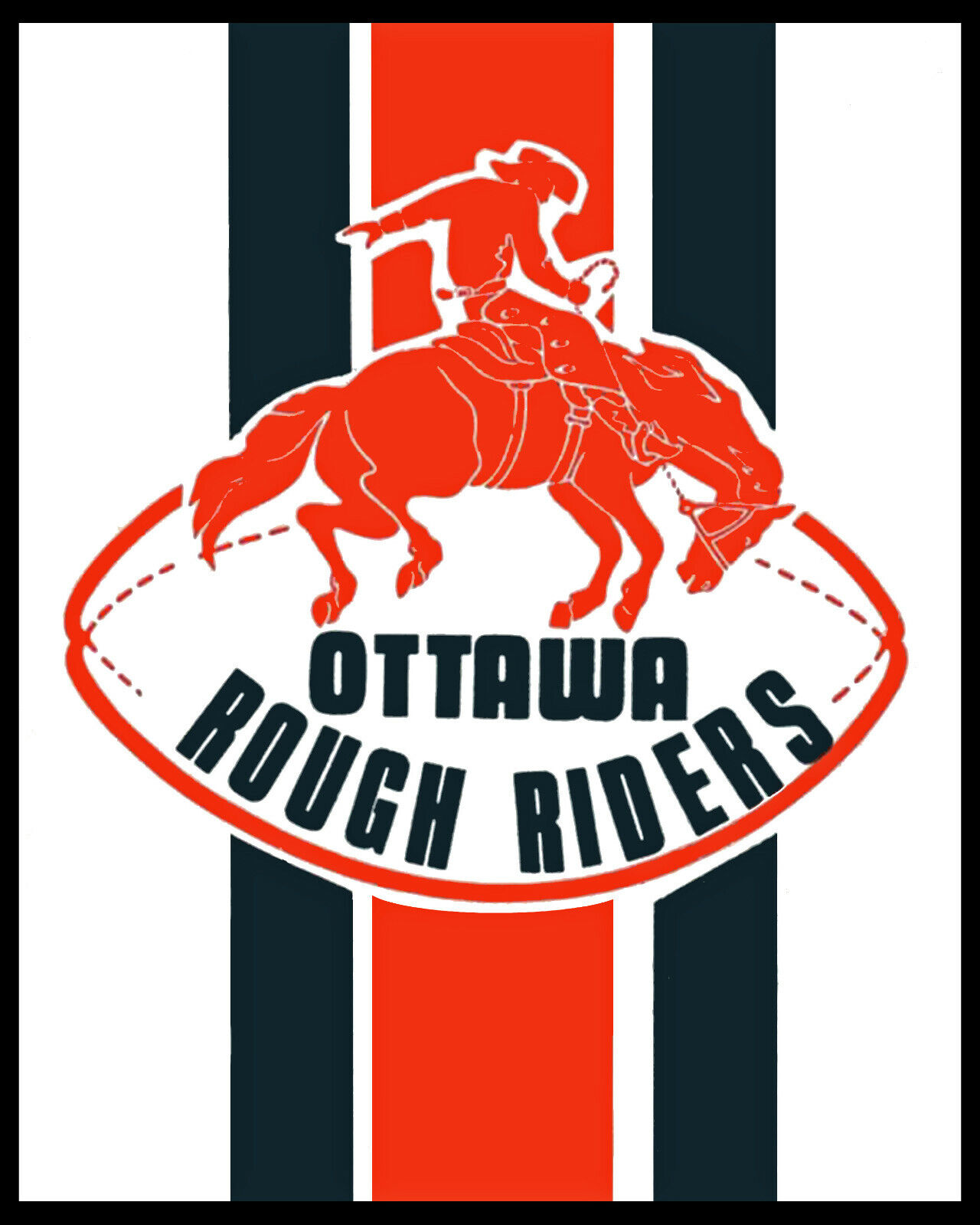 Ottawa Rough Riders Vintage Wall Art - Color Team Photo