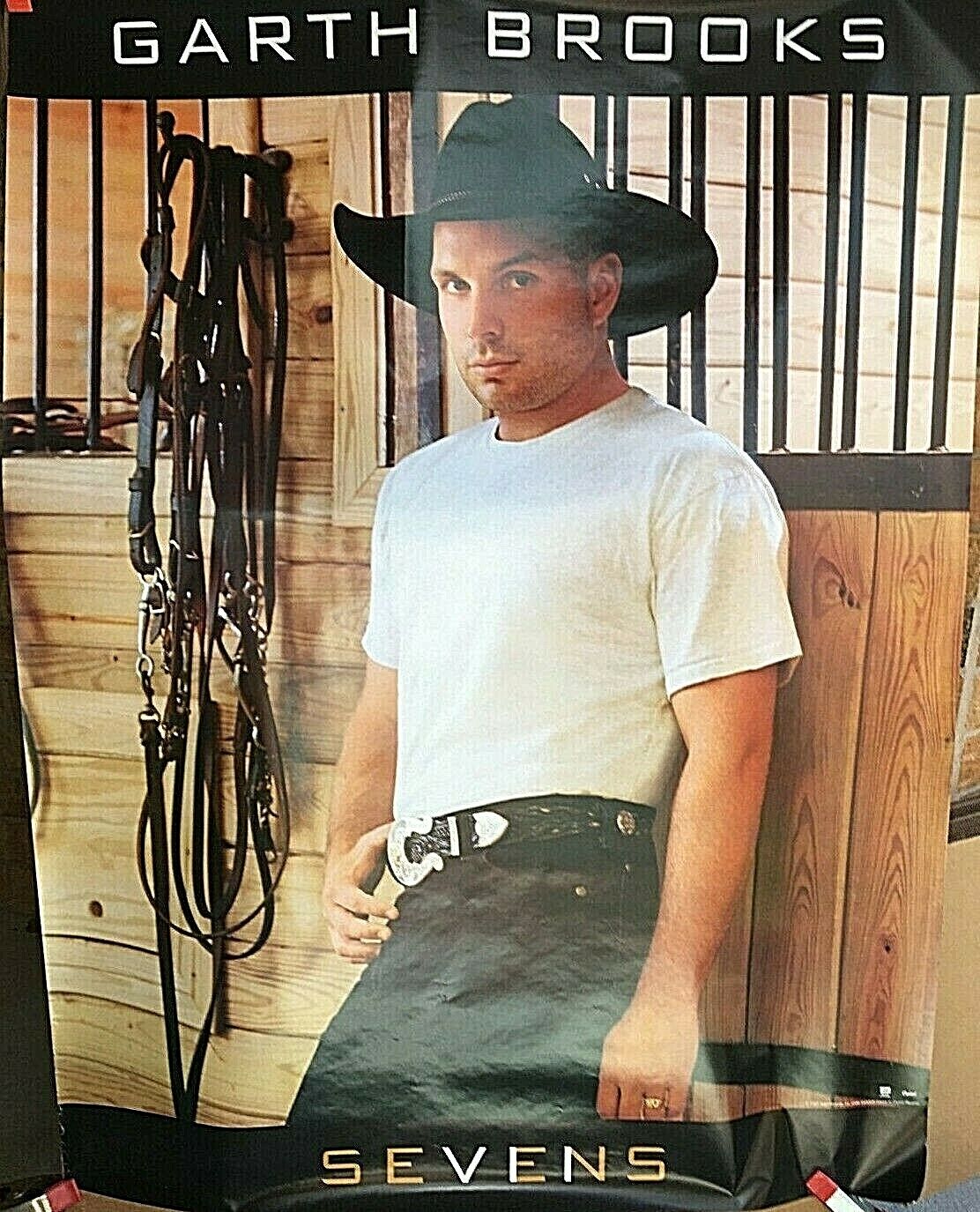 1997 Garth Brooks Sevens Poster - 35"X48