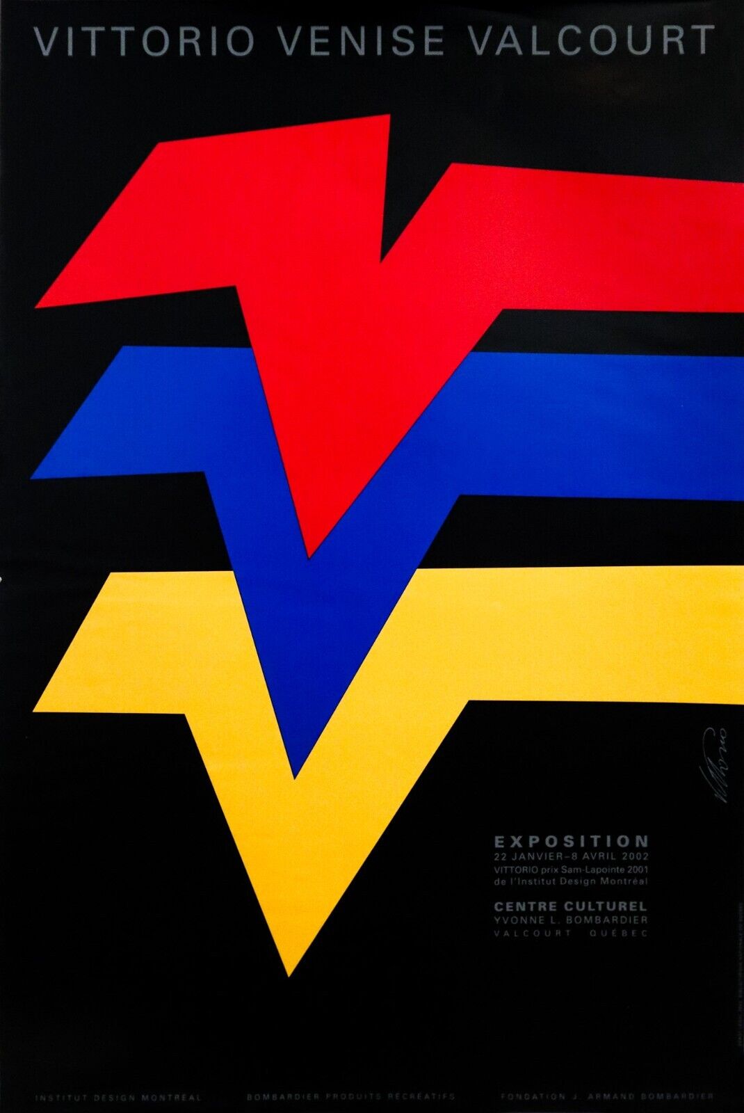 Vintage 2001 Canadian Exhibition Poster by Vittorio Fiorucci