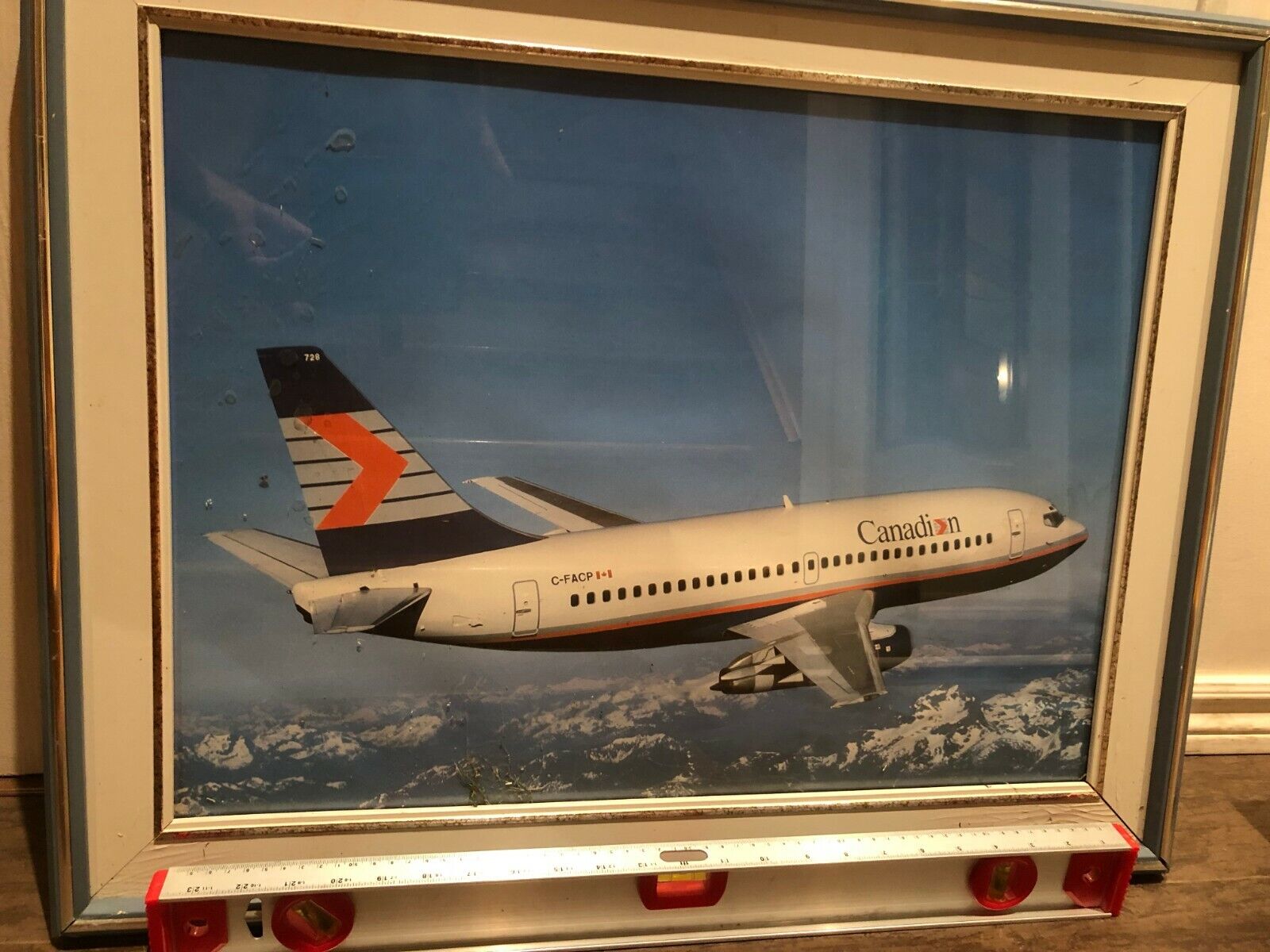 Vintage Canadian Airlines B737-200 Aircraft Poster