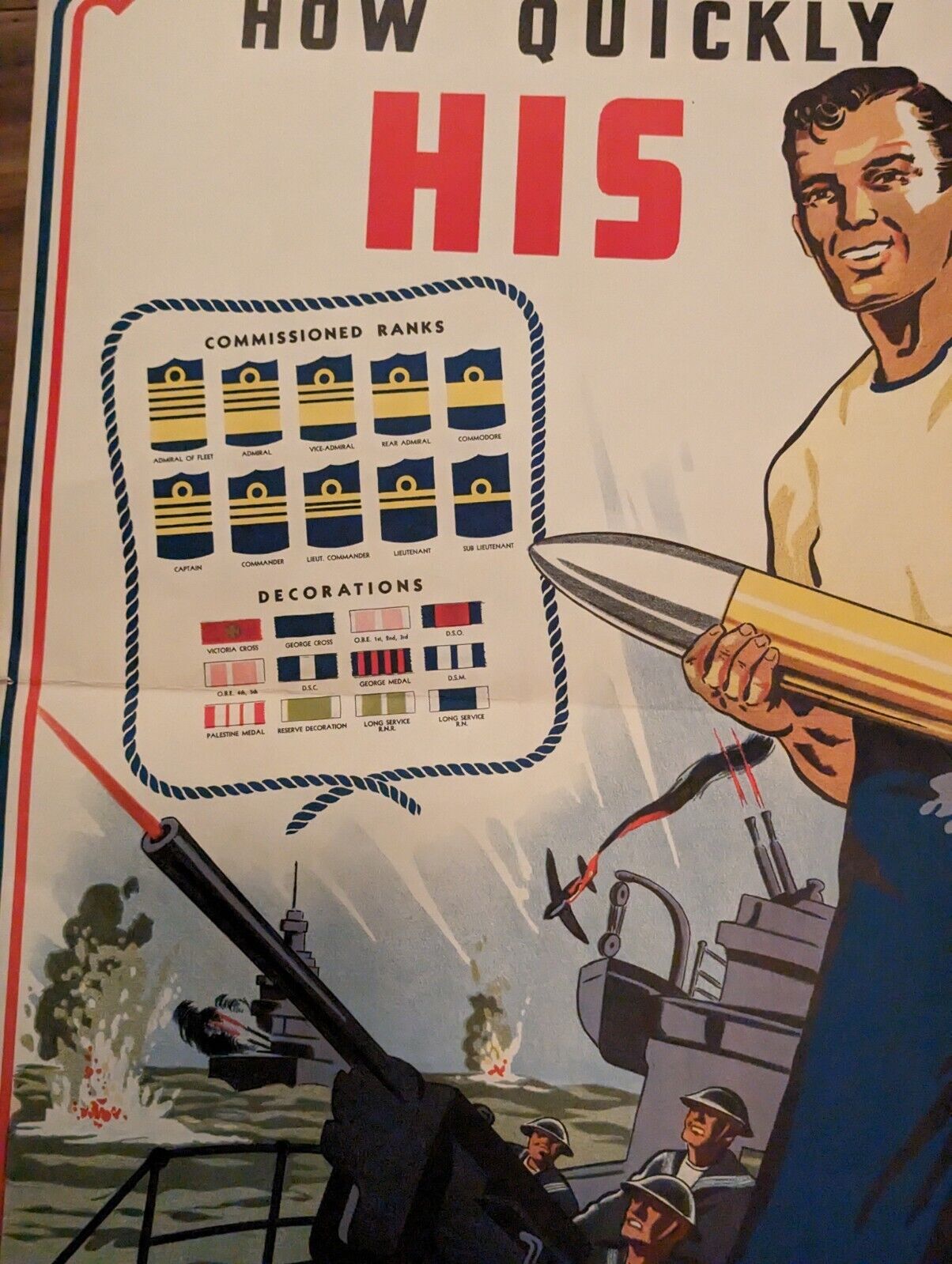 Vintage WW2 Canadian War Savings Stamp Poster