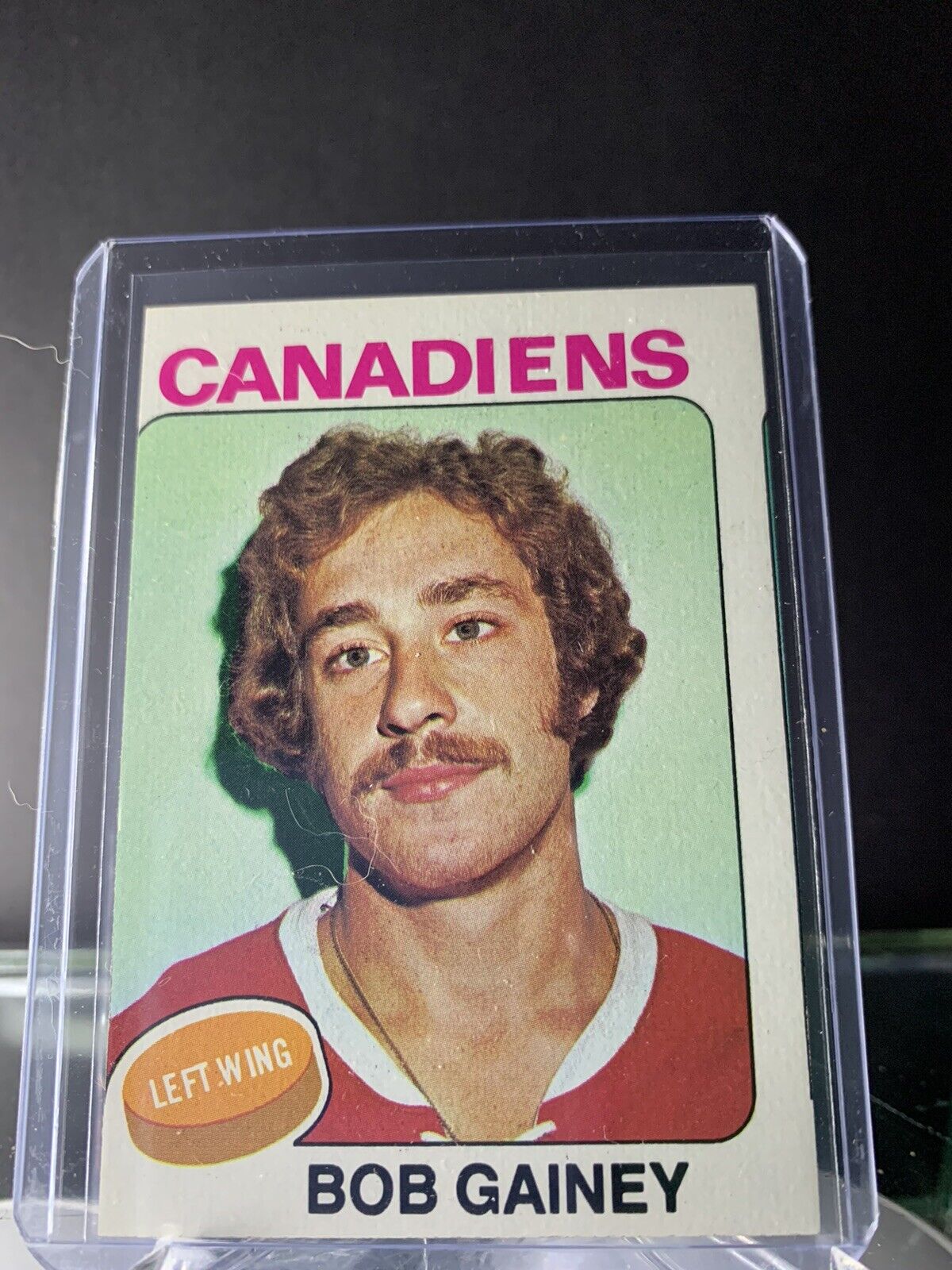 Vintage Bob Gainey Canadiens Hockey Card 1975-1976