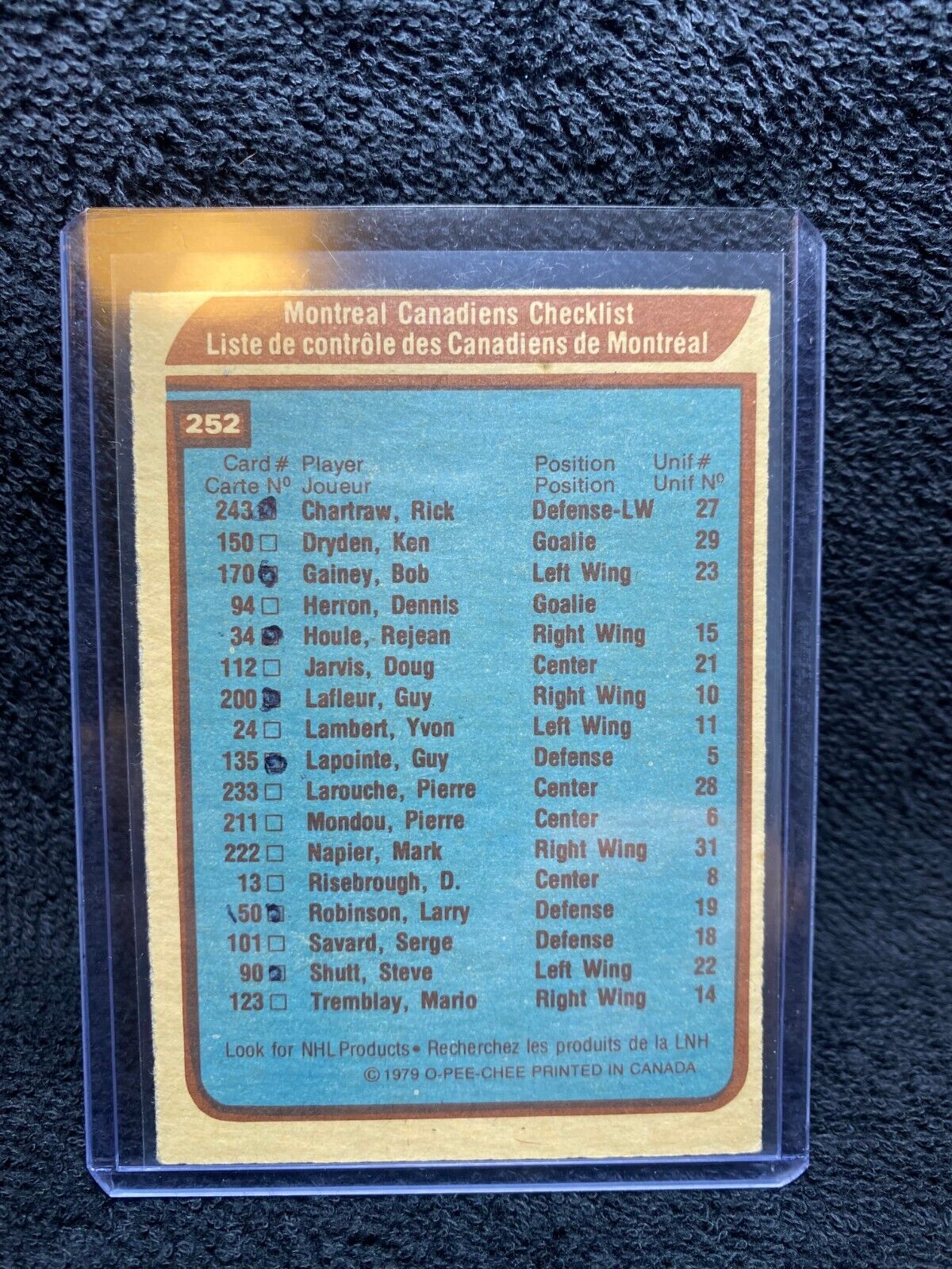 Vintage Hockey Cards - U-Pick Filler Grade - 0.99 CAD