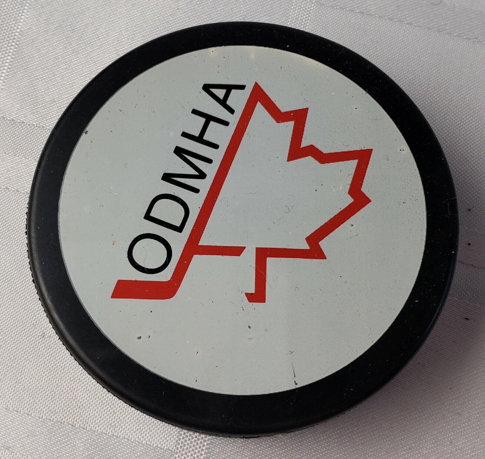 Vintage Canadian Hockey Puck - ODMHA Team