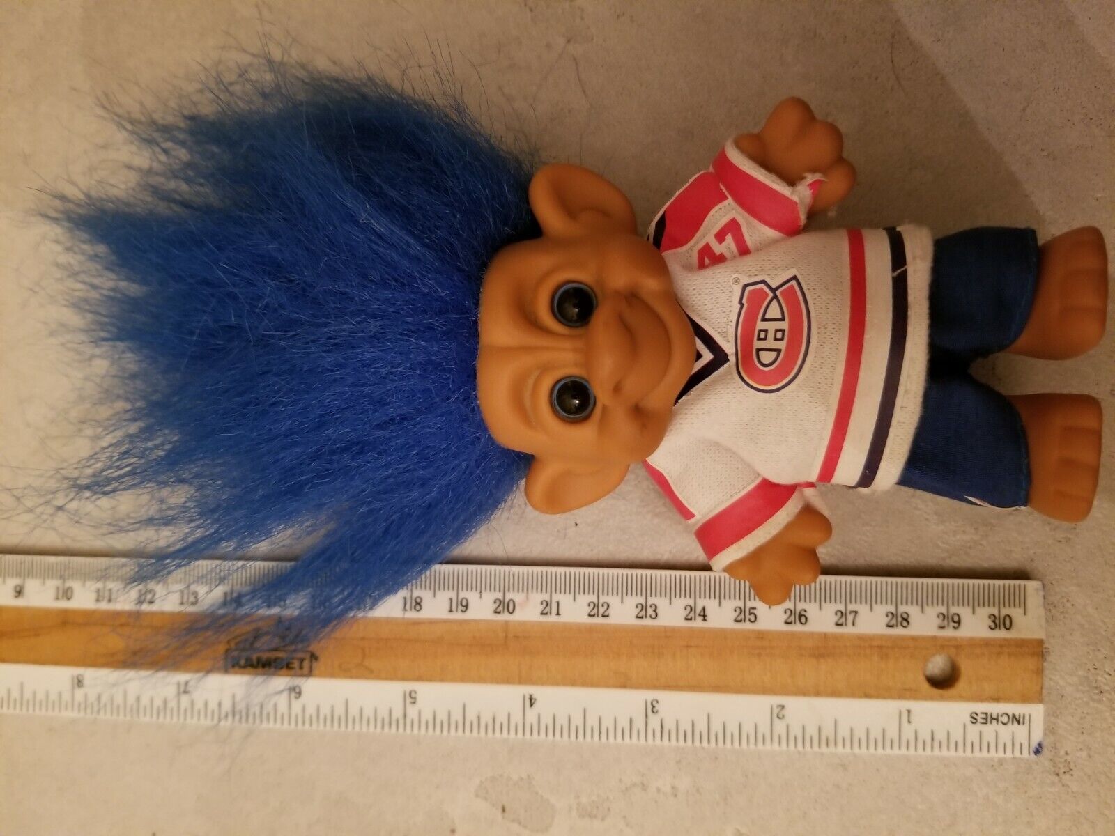 Canadian Hockey Team #47 Vintage Forest Troll Doll
