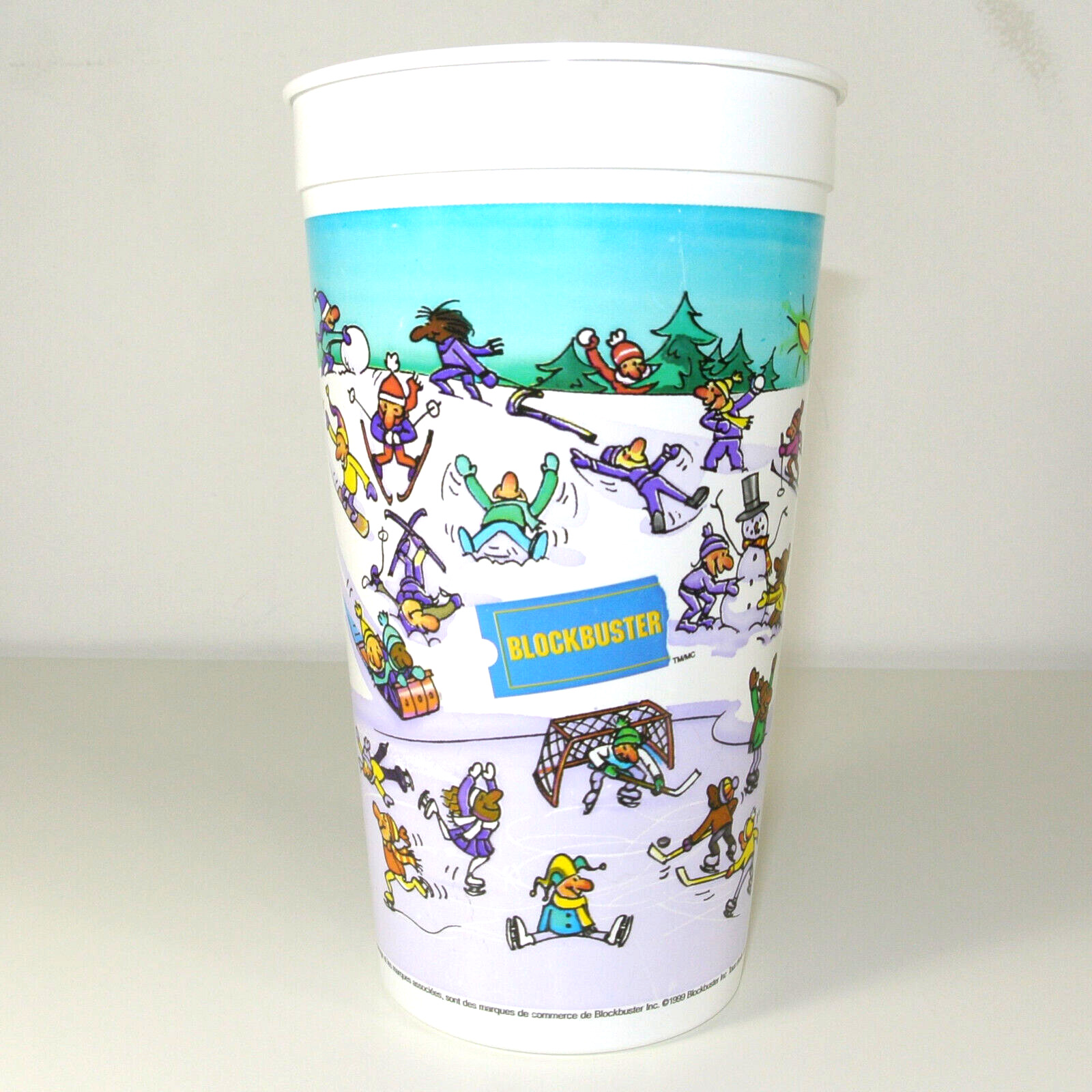 1999 Vintage BLOCKBUSTER VIDEO Promotional Cup - Canadian Hockey