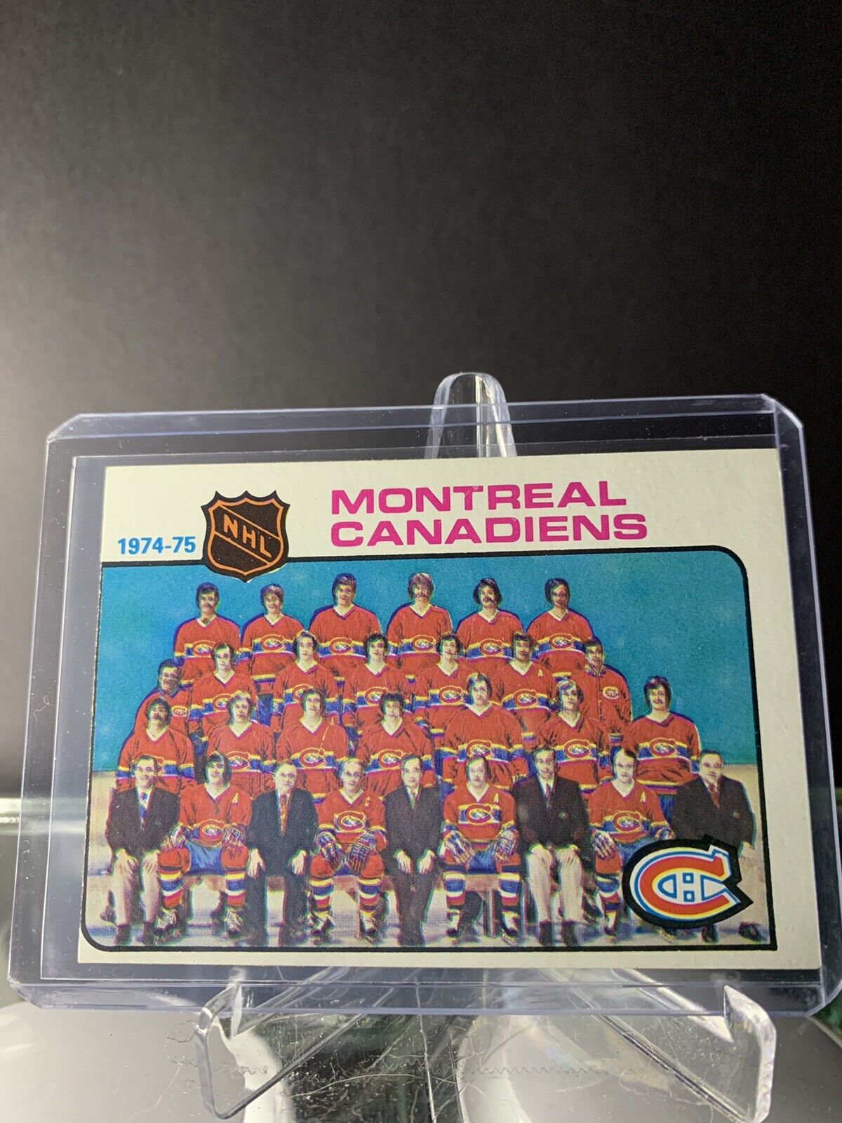 Vintage 1975-1976 Topps Montreal Canadians Team Checklist