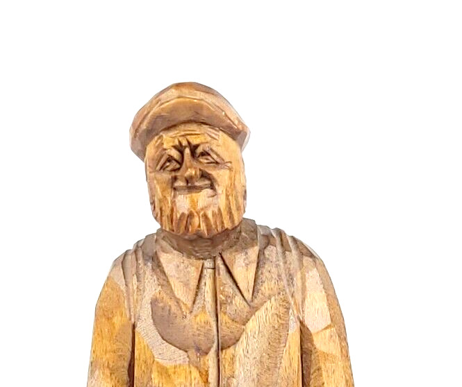 French Canadian Folk Art Figure by Caron, St.-Jean Port-Joli