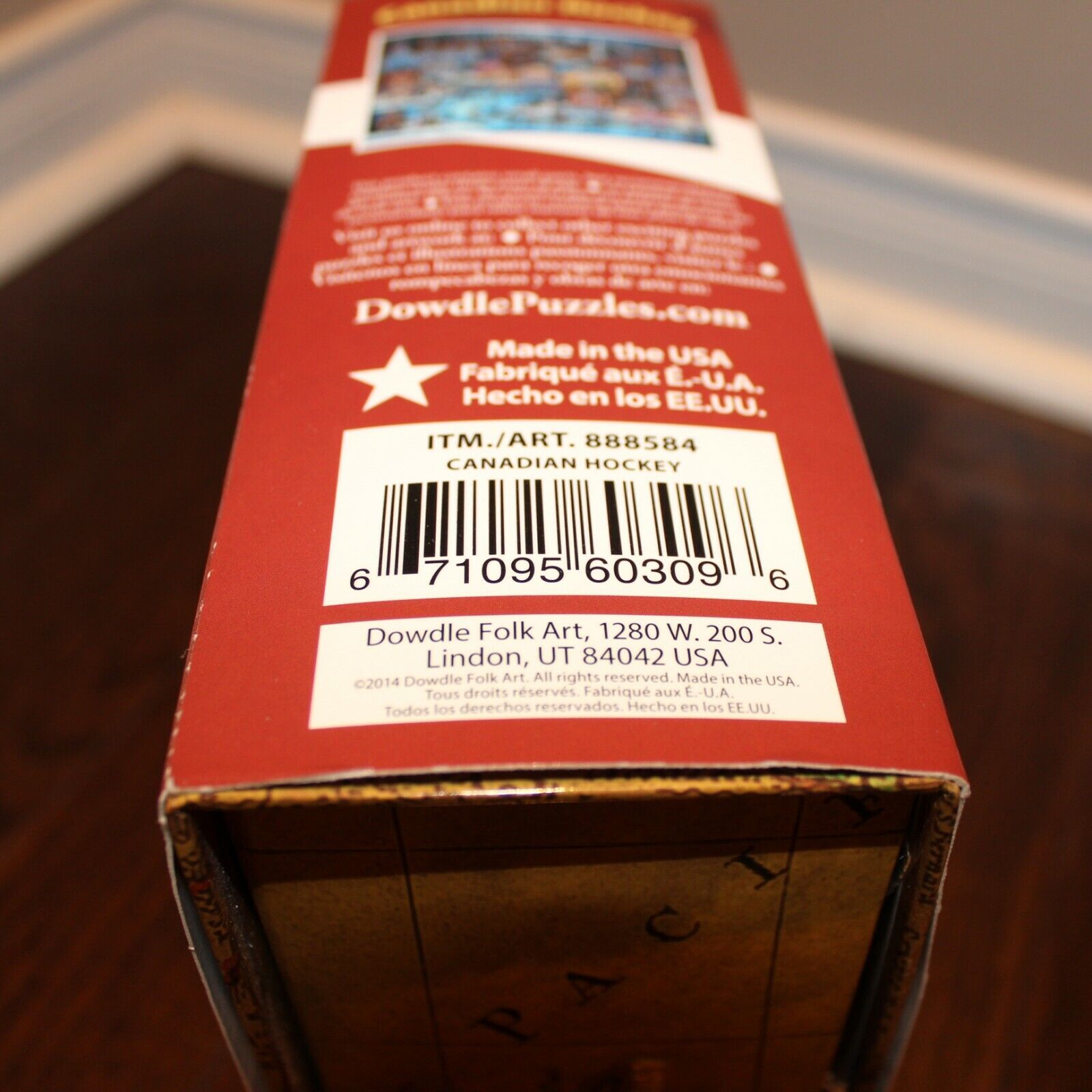 Vintage Canadian Hockey Puzzle, 100 Pieces