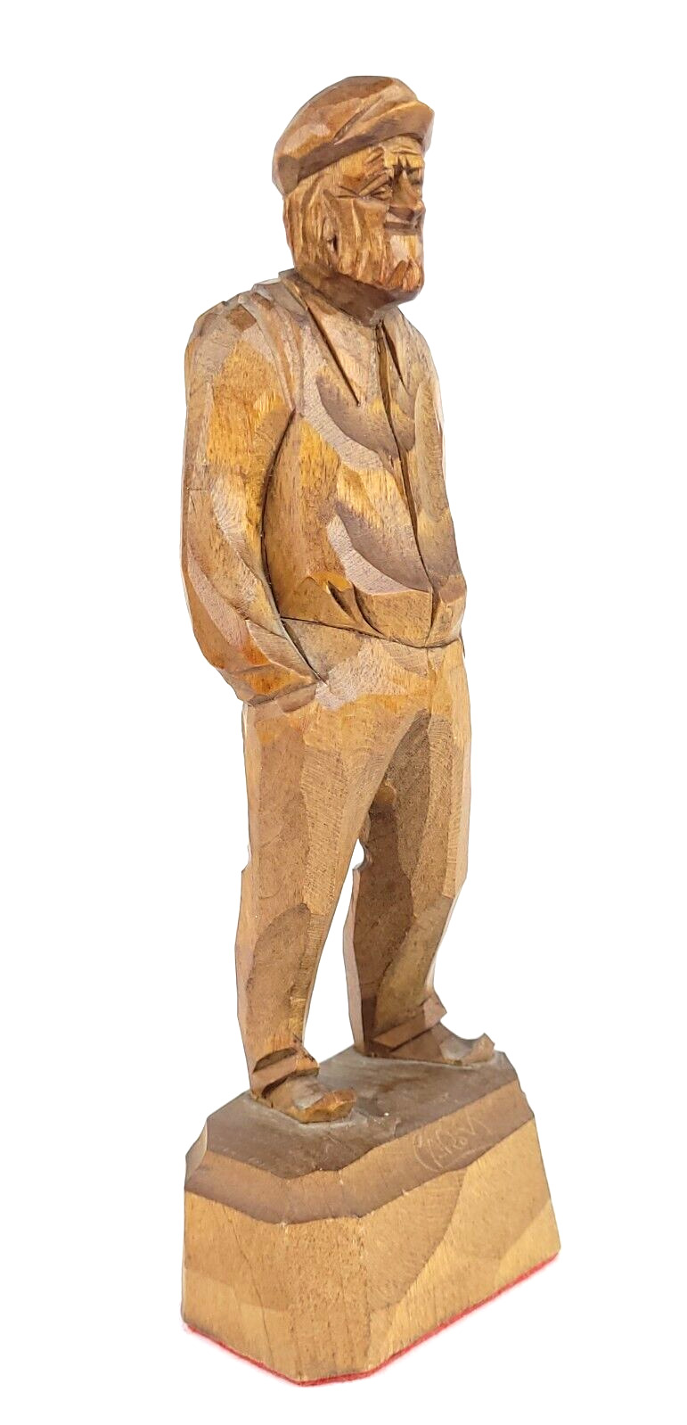 French Canadian Folk Art Figure by Caron, St.-Jean Port-Joli