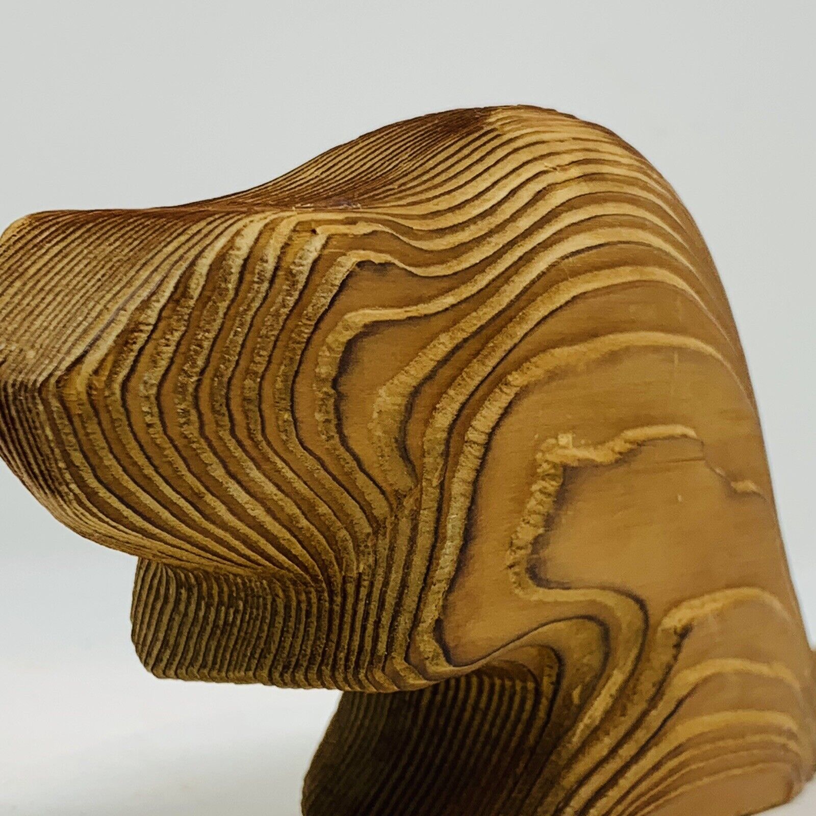 Vintage Cedar Carved Beaver – Unique Quebec Art