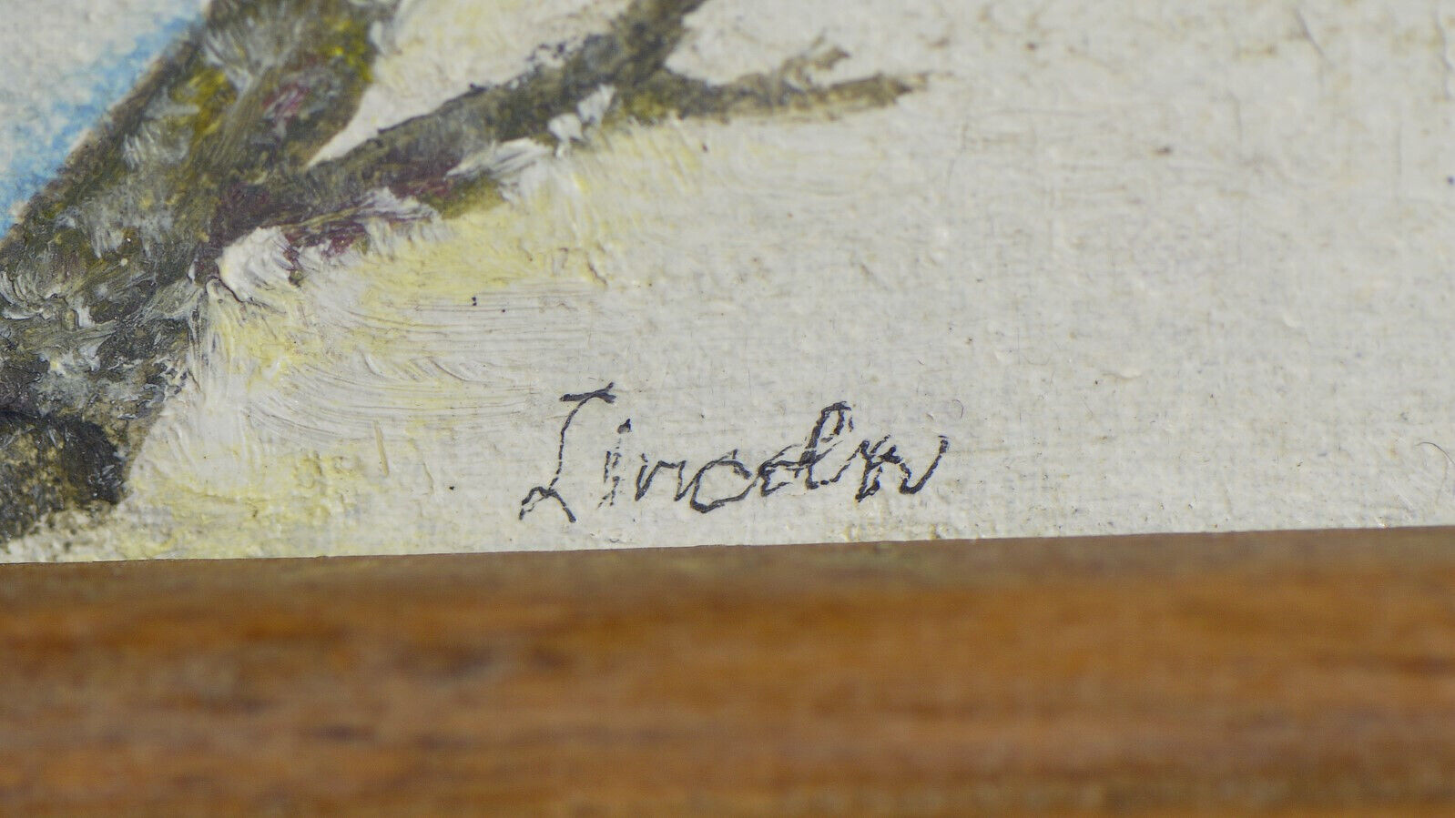 Vintage Winter Landscape Painting: Quebec Laurentian, Lincoln