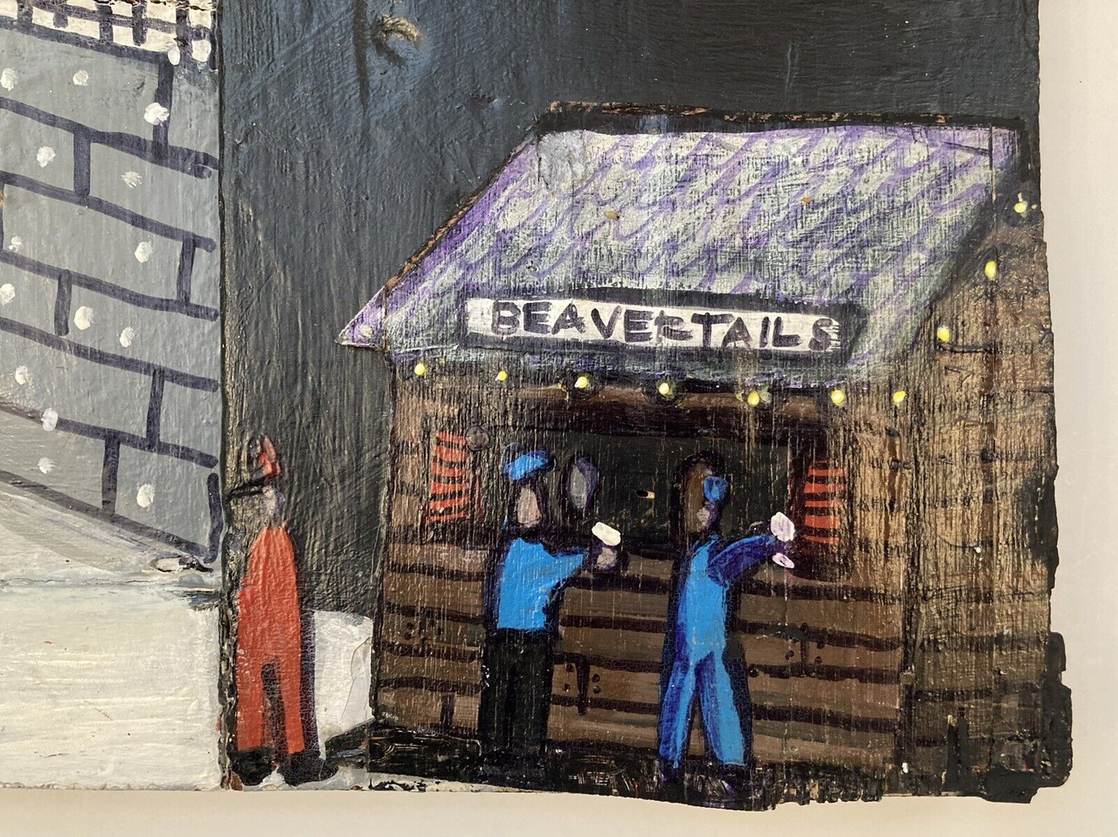 Canadian Folk Art Painting: Evan King Beavertails