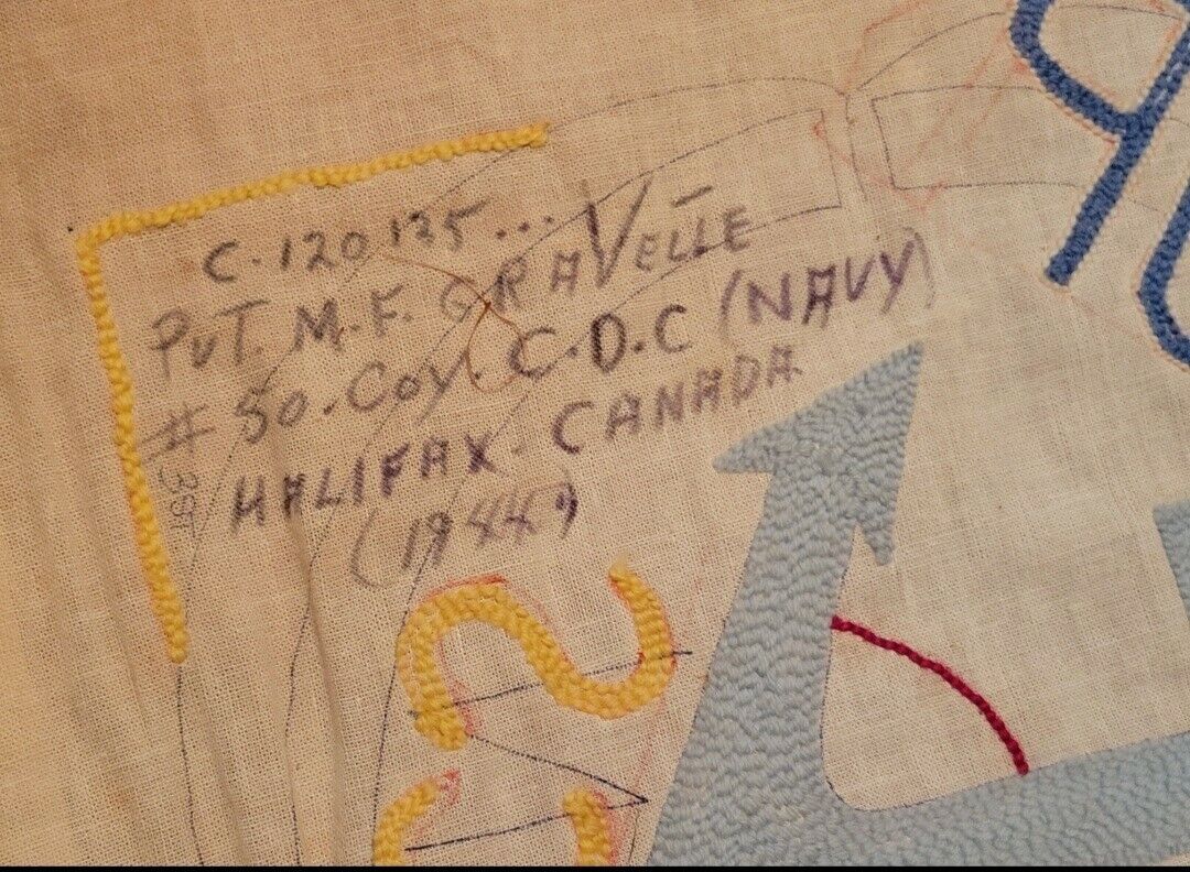 WW2 Canadian Navy HMCS Tattoo Folk Art