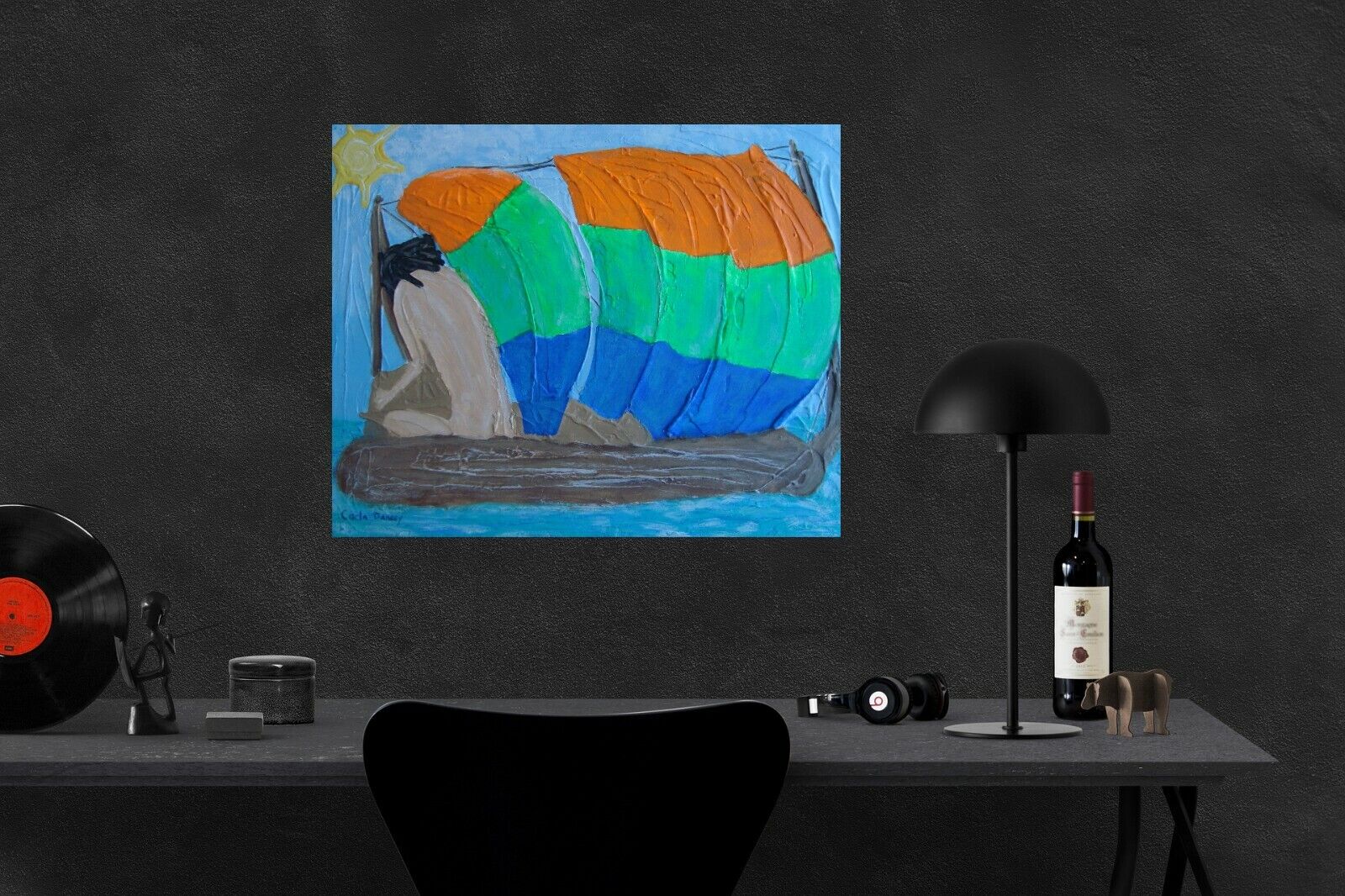 Seascape Art by Carla Dancey - Catamaran Boat