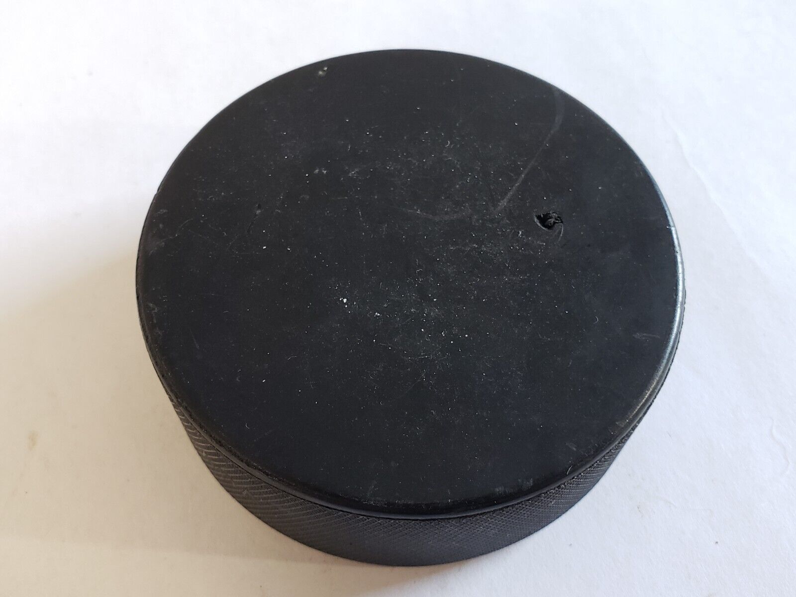 Vintage Canadian Hockey Puck - Vanier Game Team