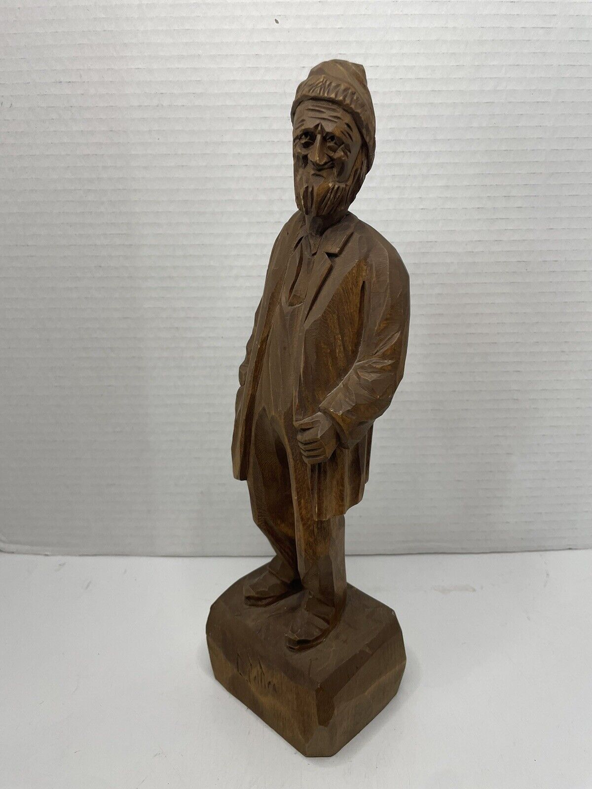 Vintage Canadian Wood Carving 12" Folk Art