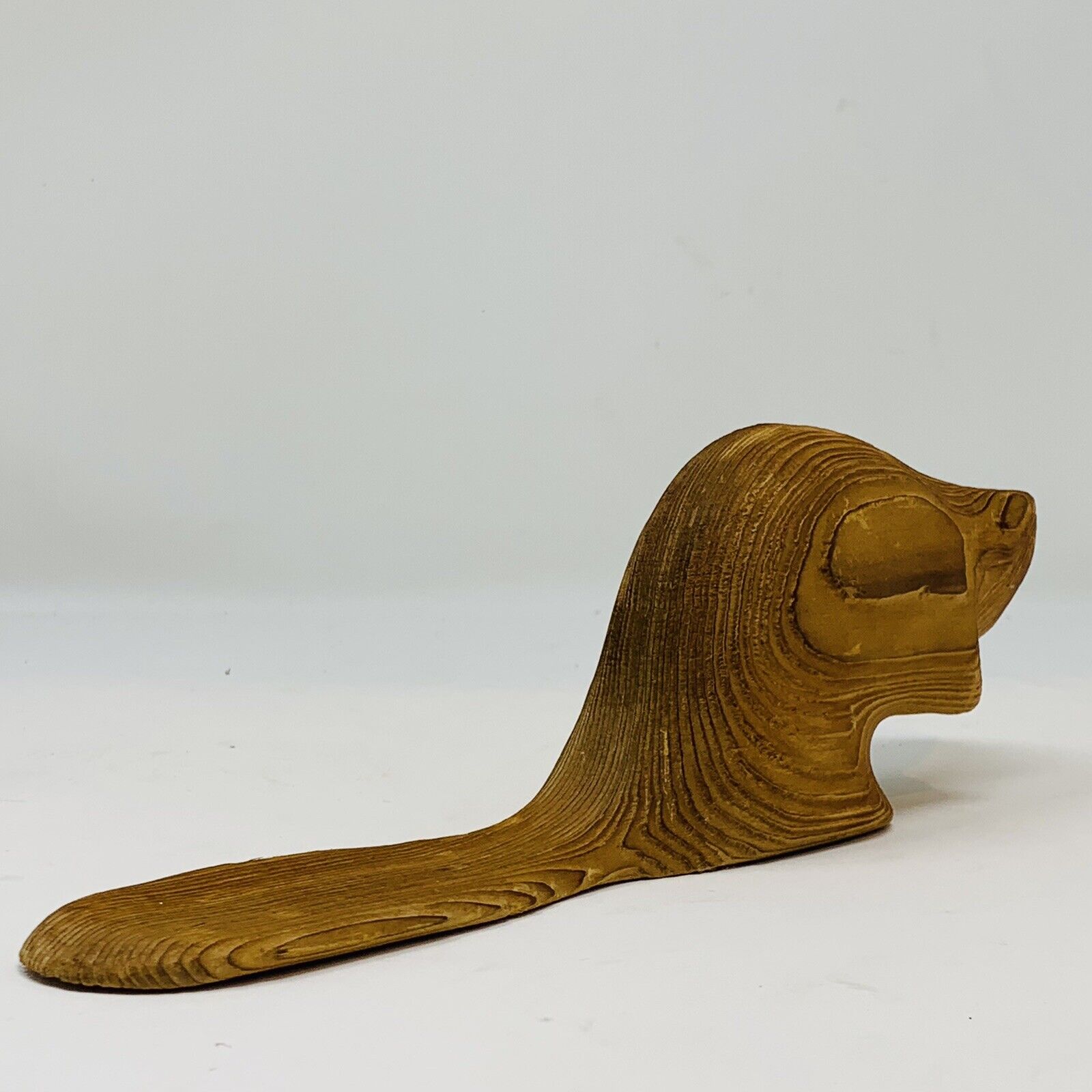 Vintage Cedar Carved Beaver – Unique Quebec Art