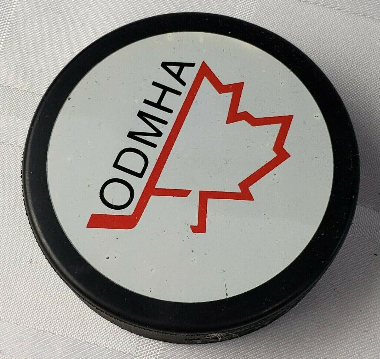 Vintage Canadian Hockey Puck - ODMHA Team