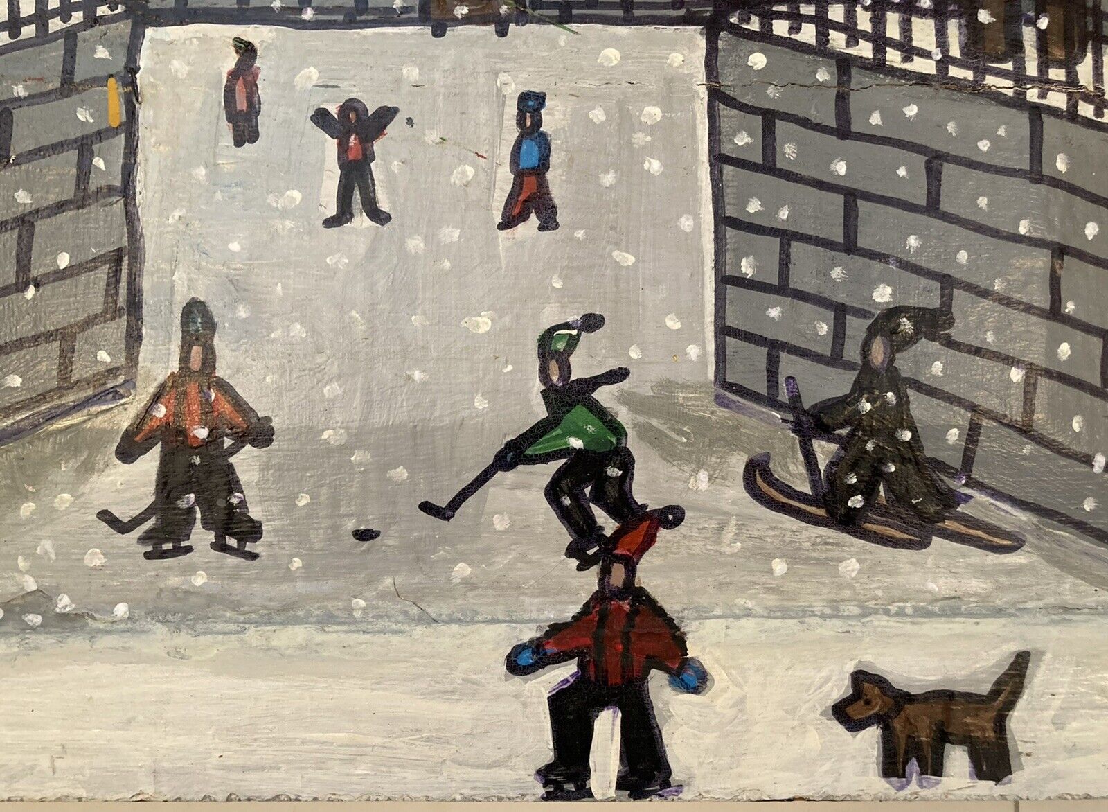 Canadian Folk Art Painting: Evan King Beavertails