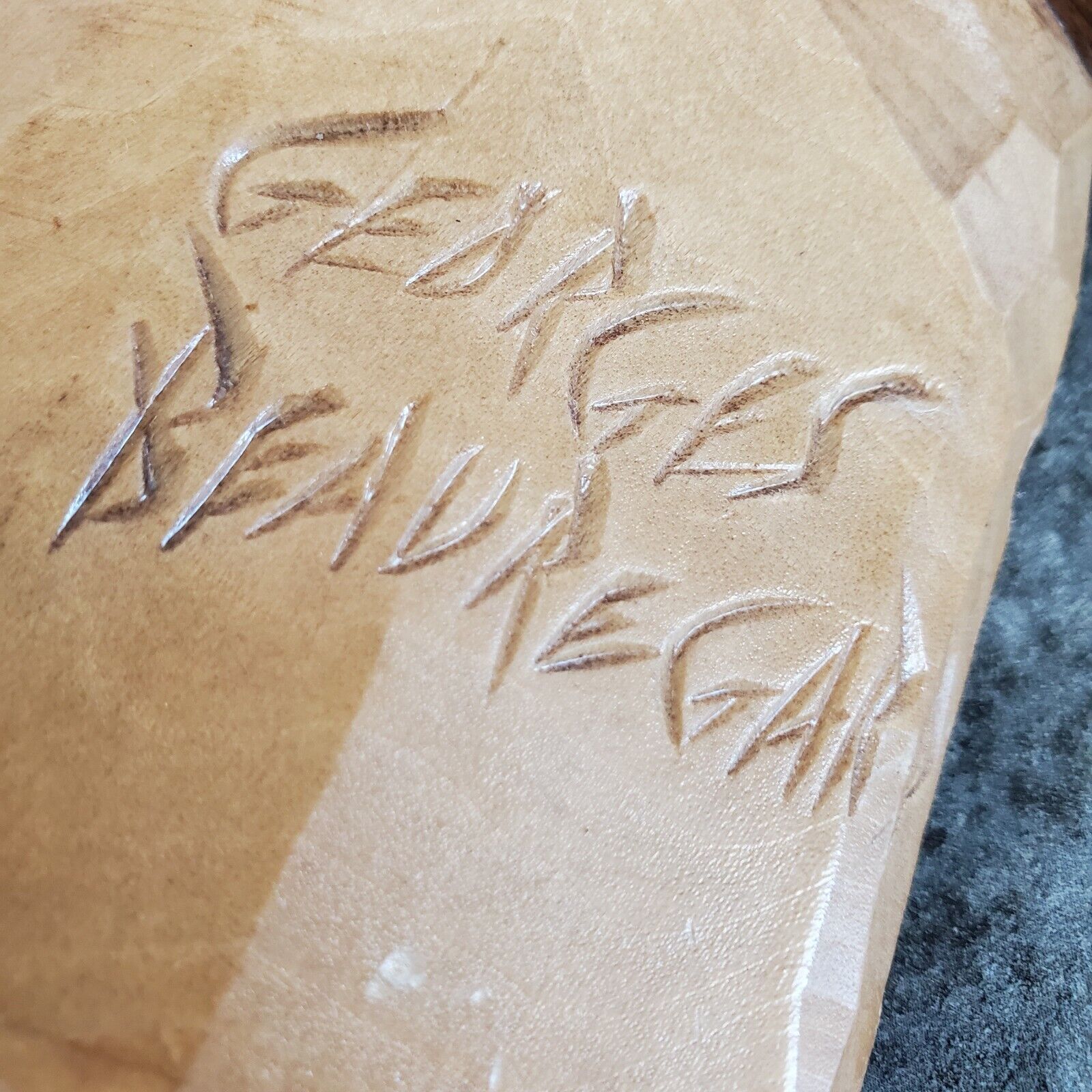 Georges Beauregard Hand Wood Carving: Smoking Pipe