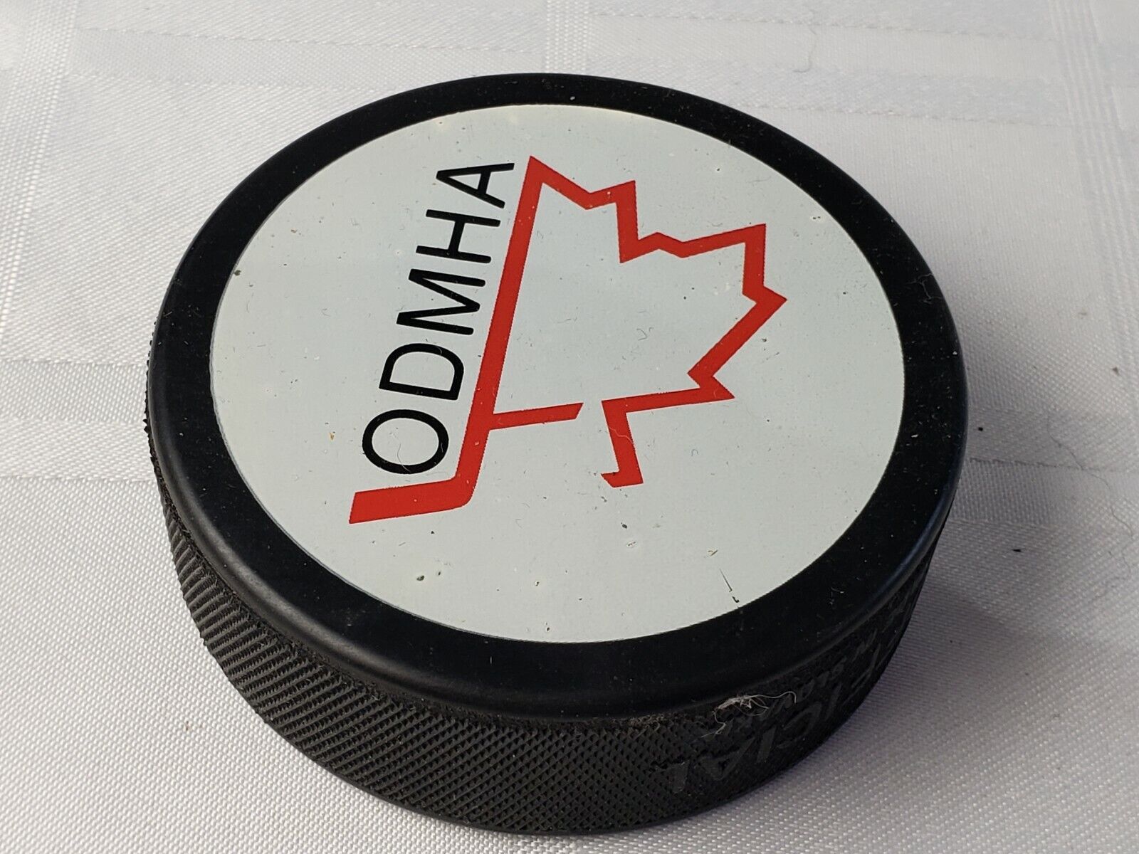 Vintage Canadian Hockey Puck - ODMHA Team