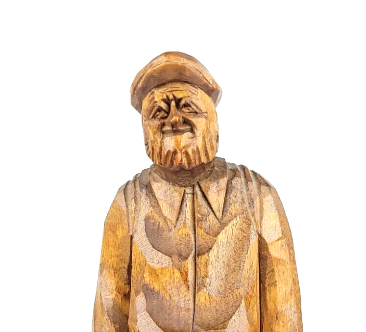 French Canadian Folk Art Figure by Caron, St.-Jean Port-Joli