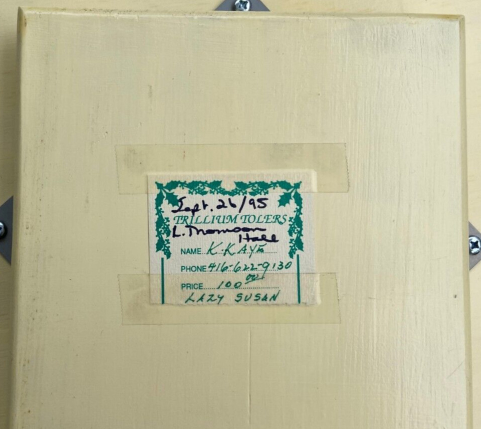 Vintage 1995 Lazy Susan Gnomes Garden Art