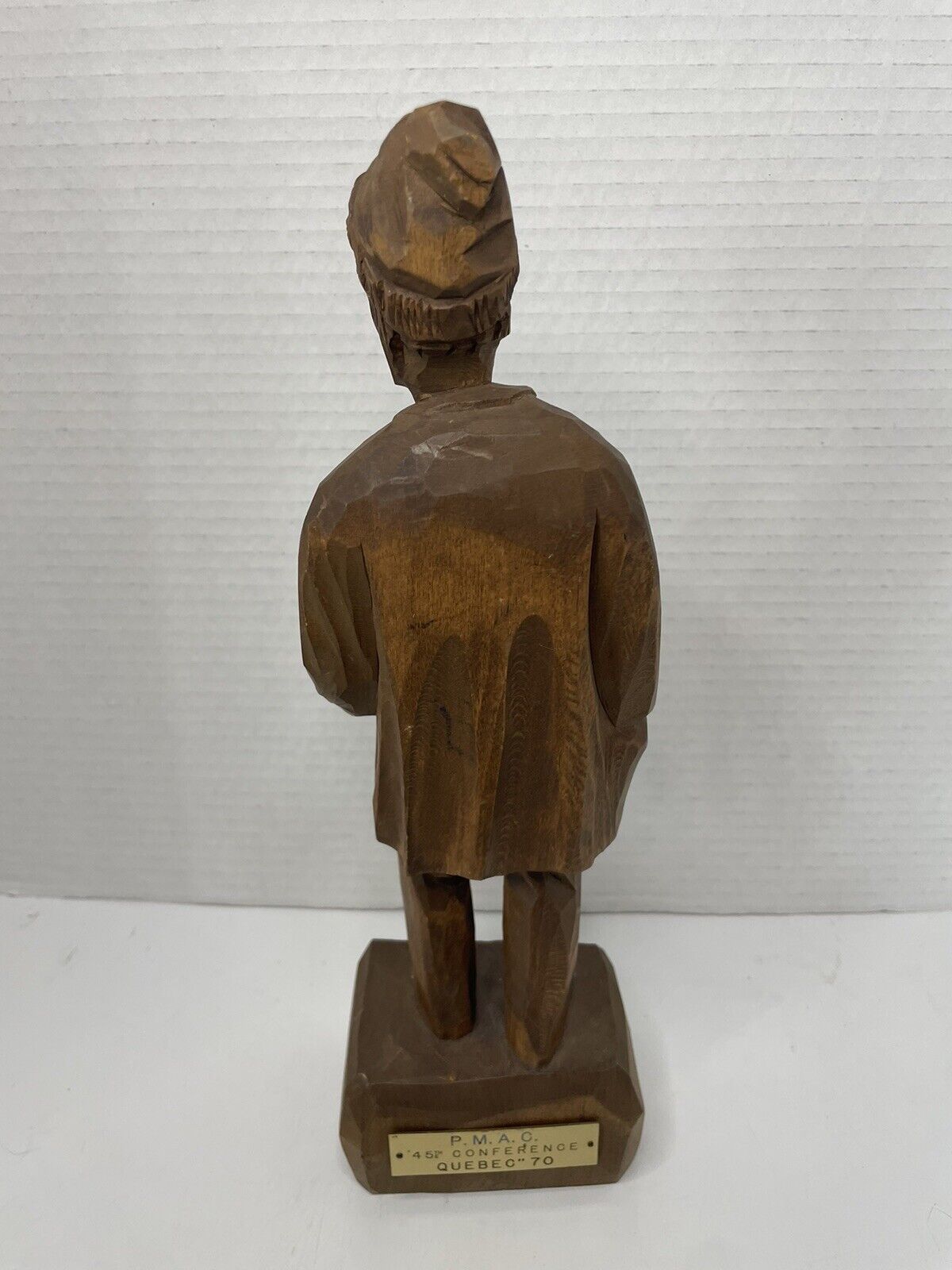 Vintage Canadian Wood Carving 12" Folk Art