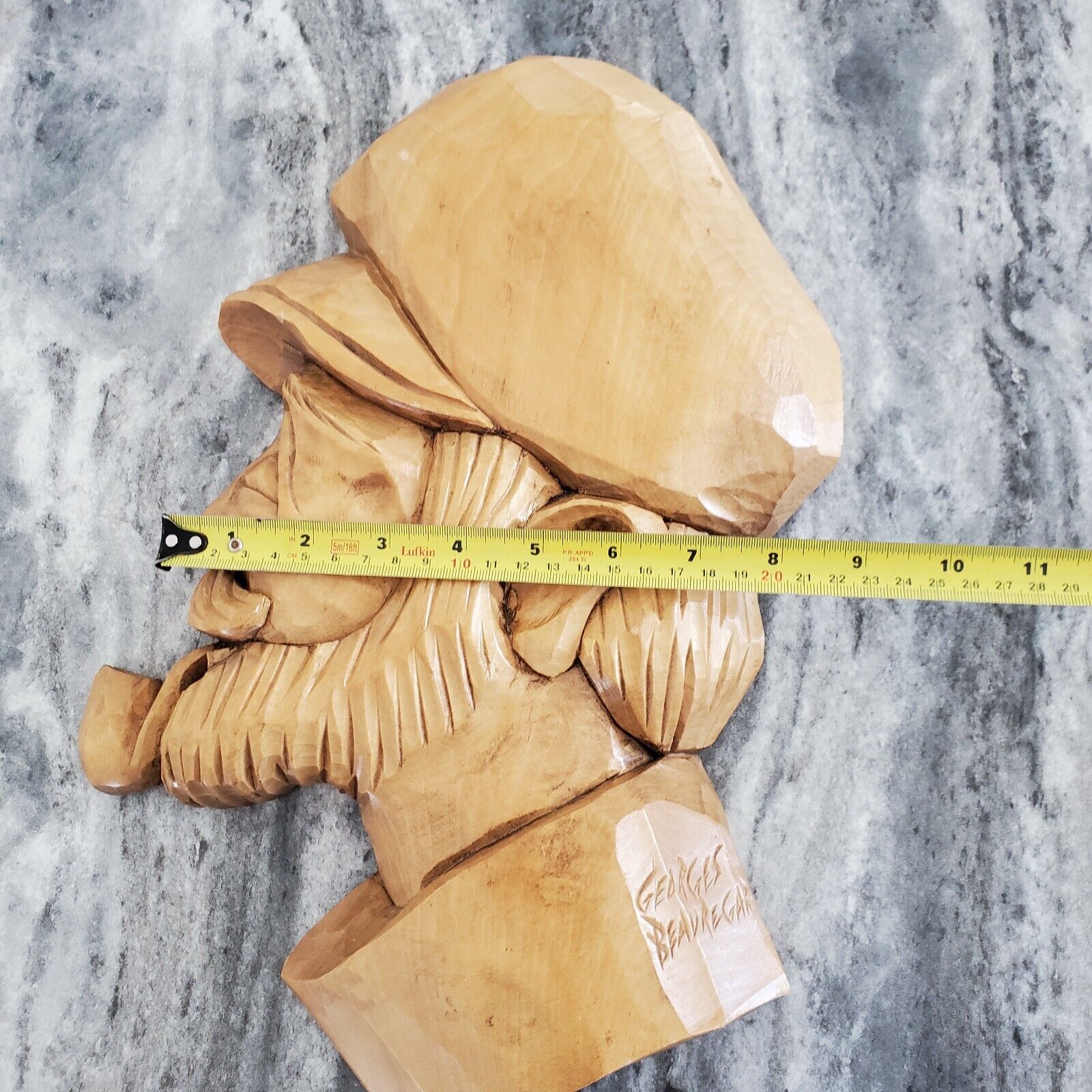 Georges Beauregard Hand Wood Carving: Smoking Pipe