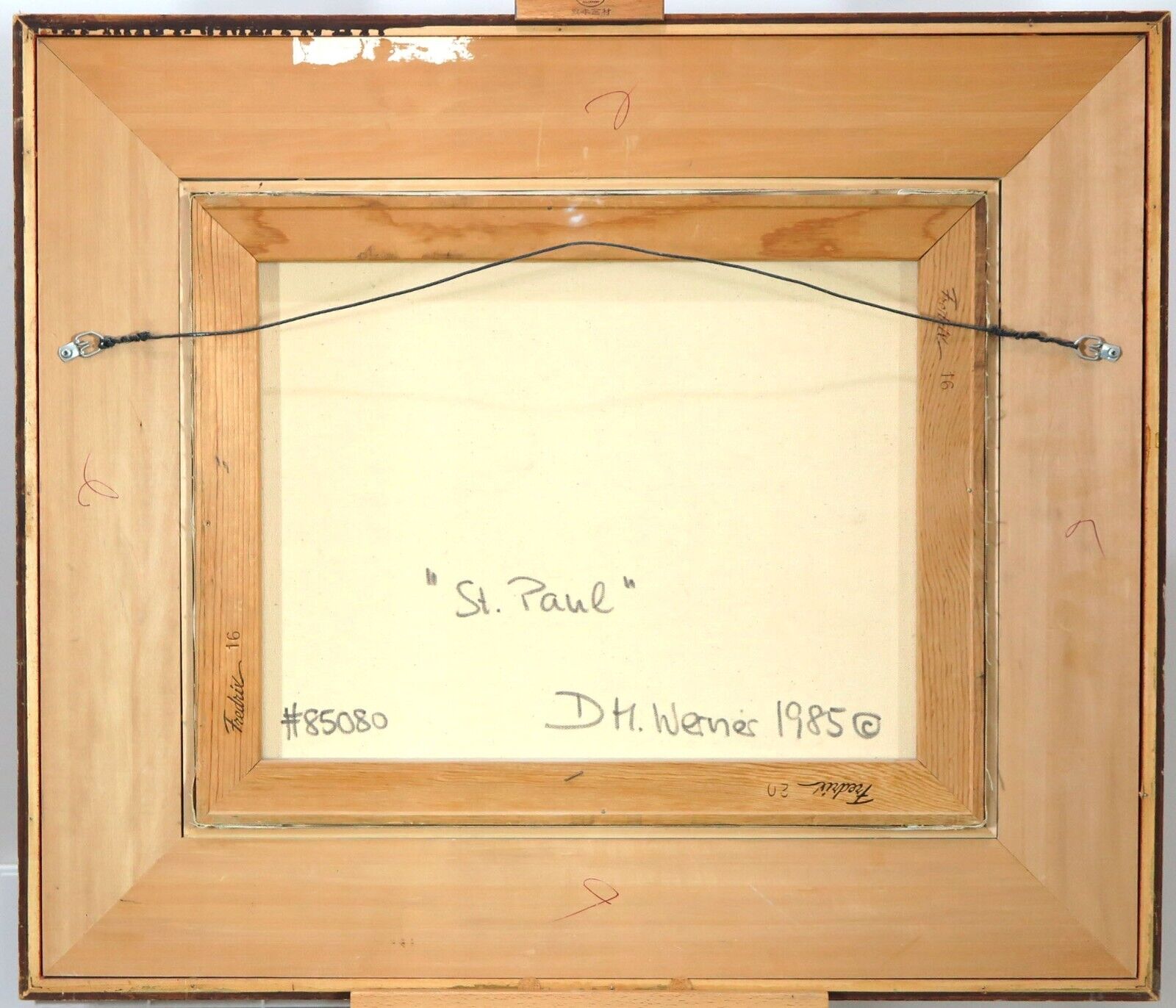 German Canadian Naive Folk Art 1985 Painting