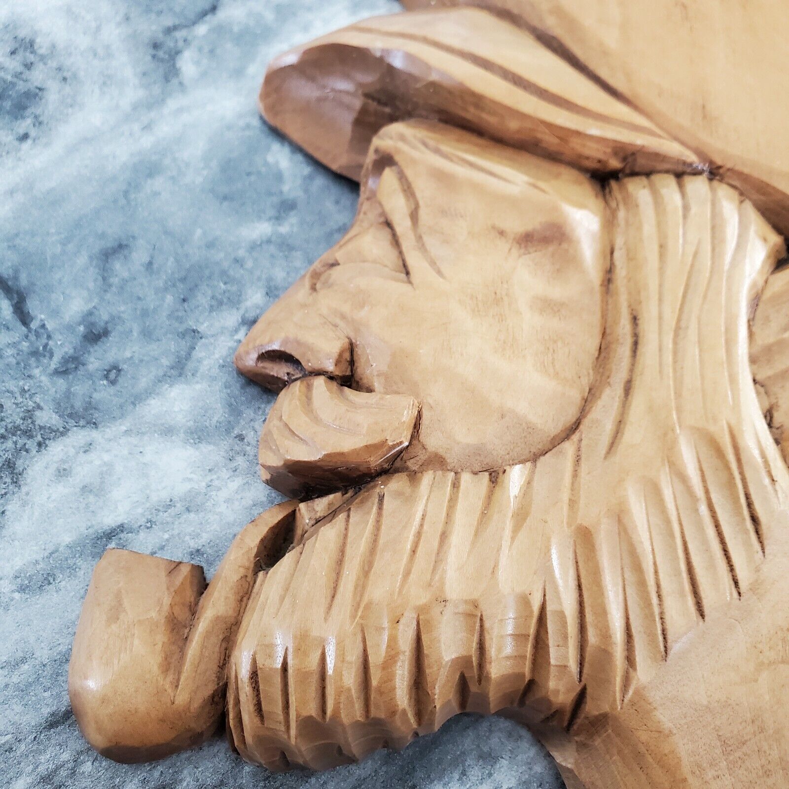 Georges Beauregard Hand Wood Carving: Smoking Pipe