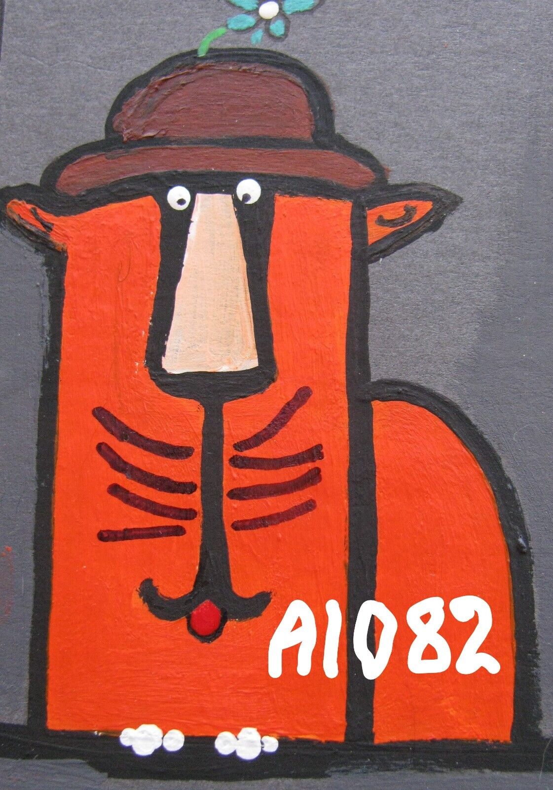 Daisy the Cat: Original Acrylic ACEO Painting