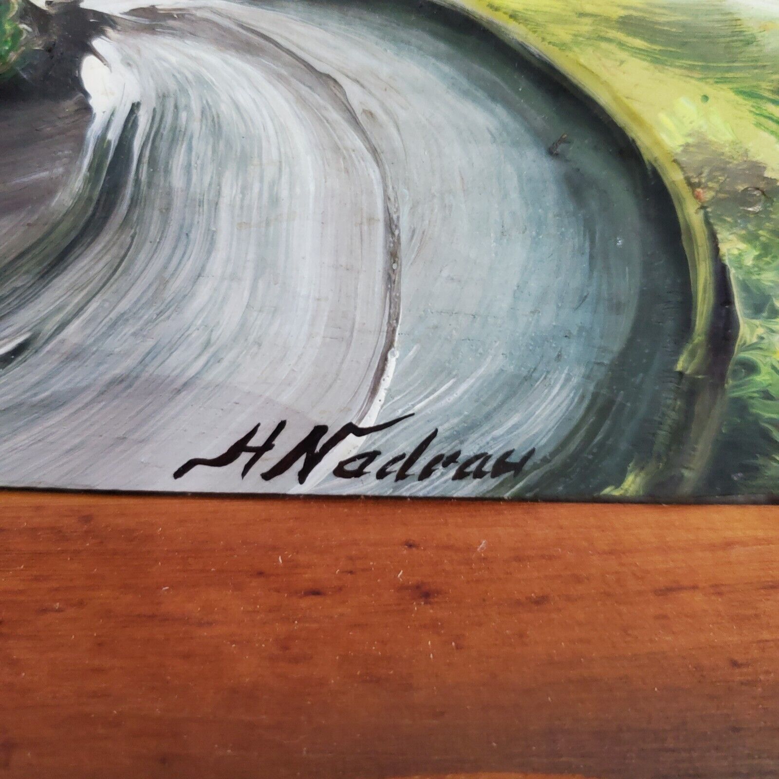 Canadian Summer 3D Painting Wood Plaque 17x13" Framed