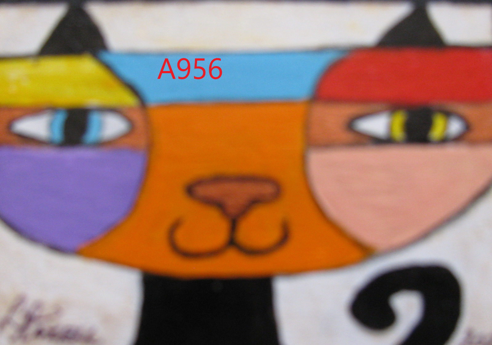 Daisy the Cat: Original Acrylic ACEO Painting